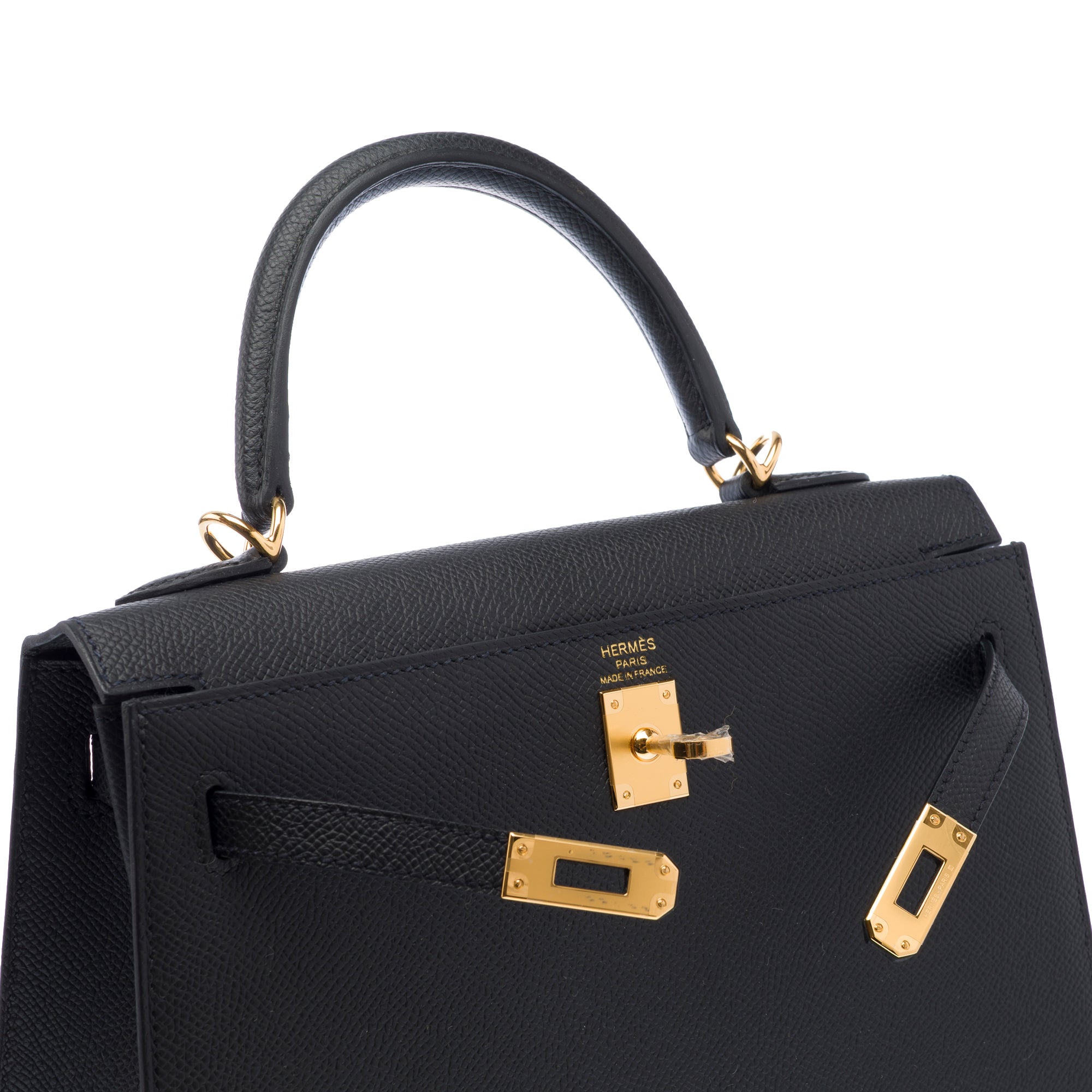 Sac HERMES Kelly 25 en Cuir Noir - 103379
