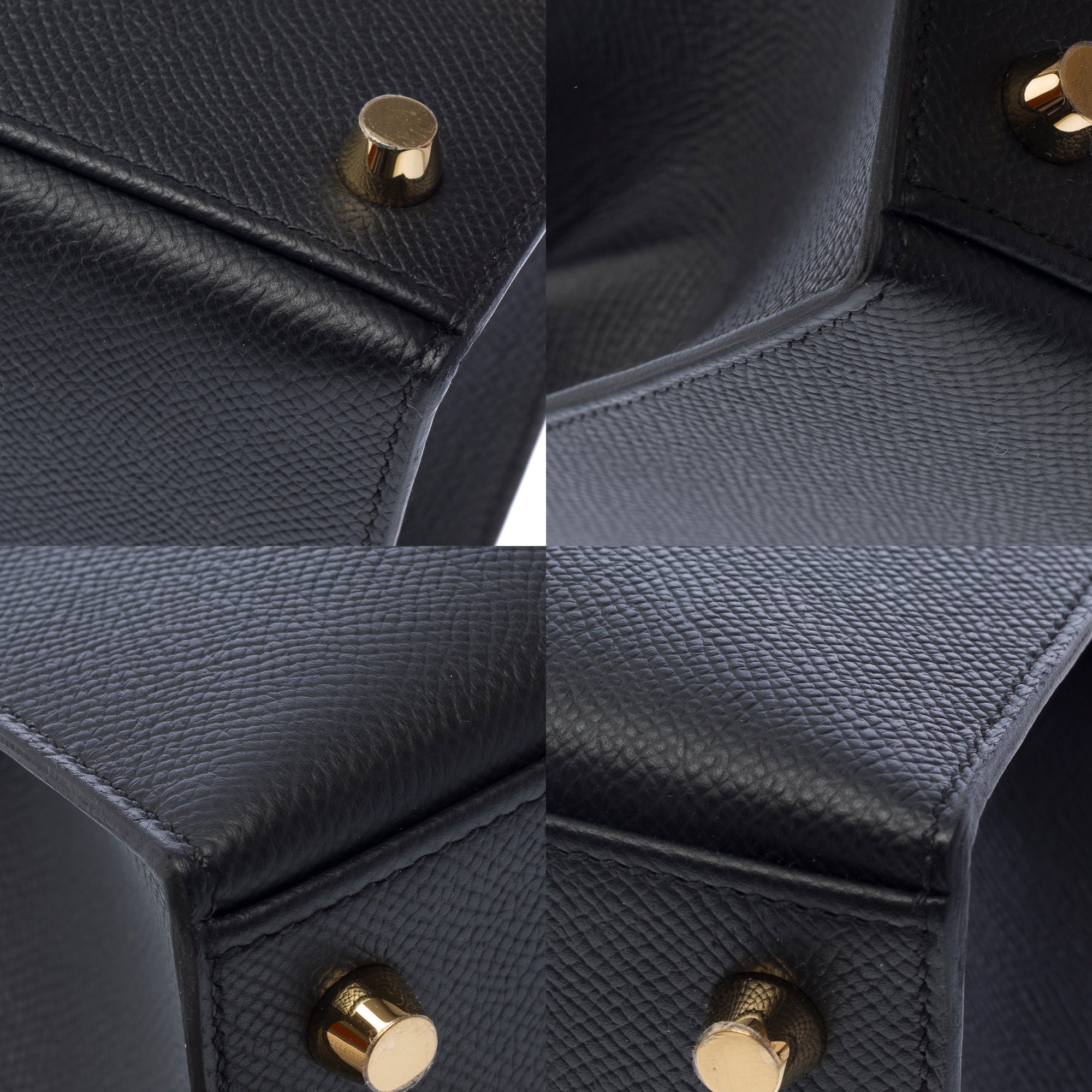 Sac HERMES Kelly 25 en Cuir Noir - 103379