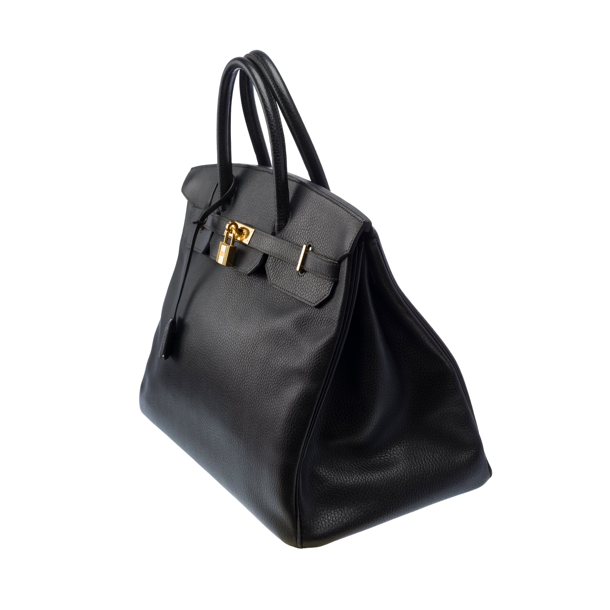 Sac HERMES Birkin 40 en Cuir Noir - 103404