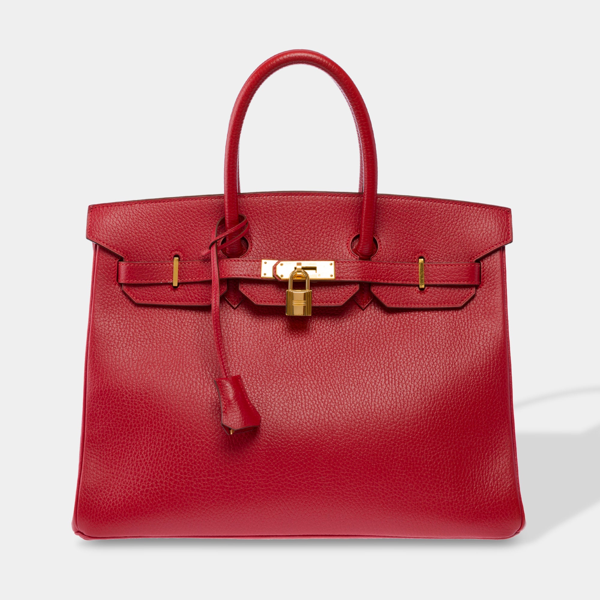 Sac HERMES Birkin 35 en Cuir Rouge - 103417