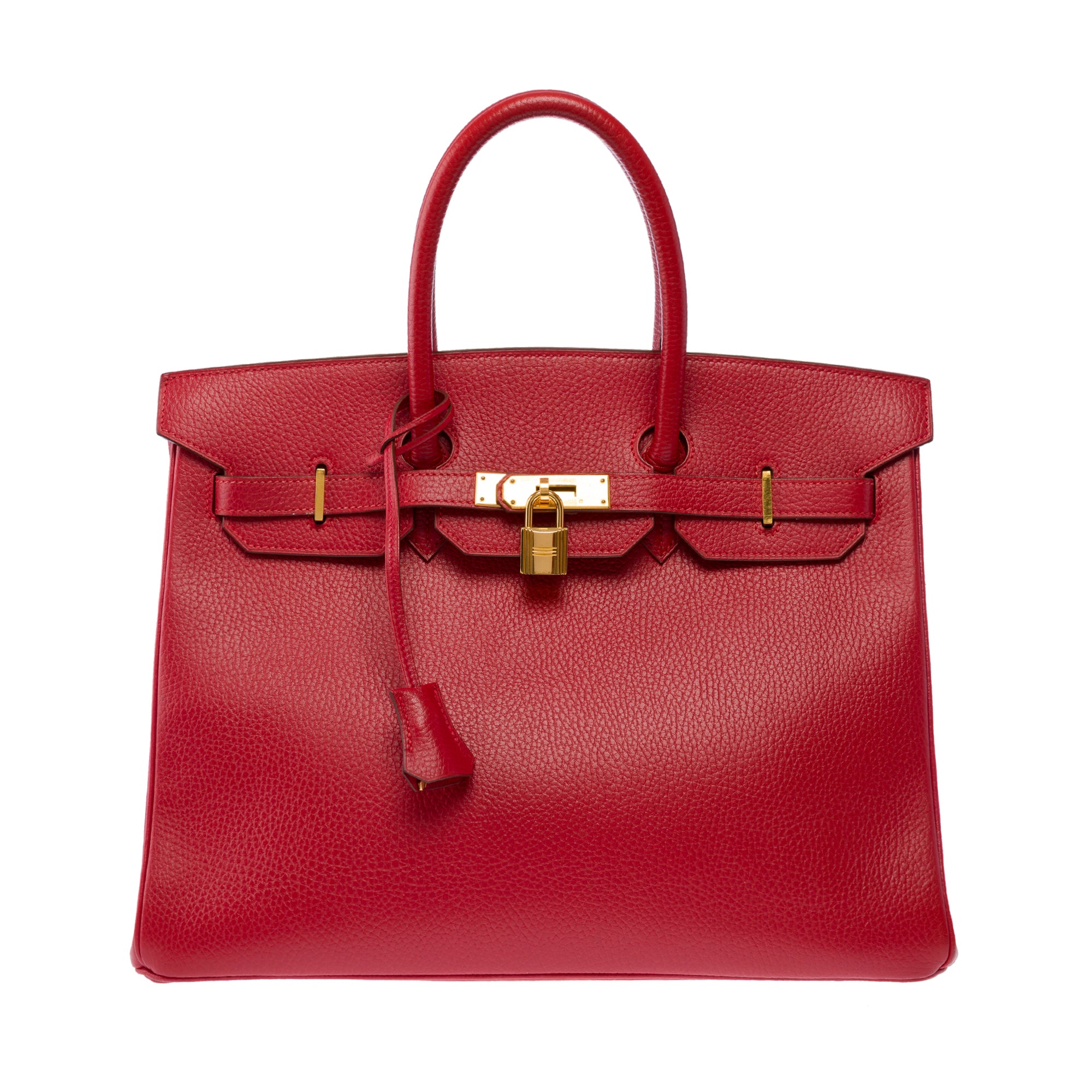 Sac HERMES Birkin 35 en Cuir Rouge - 103417
