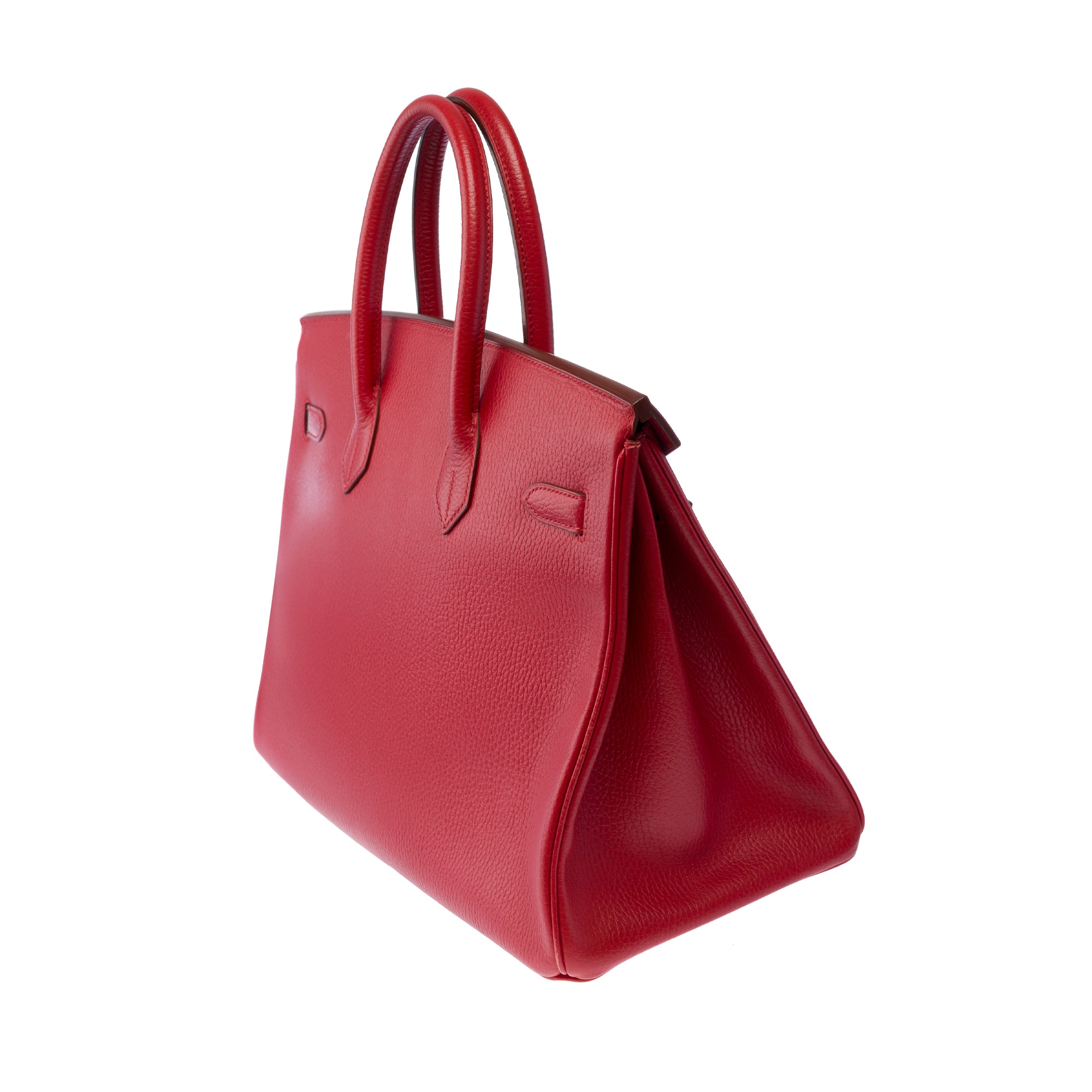 Sac HERMES Birkin 35 en Cuir Rouge - 103417