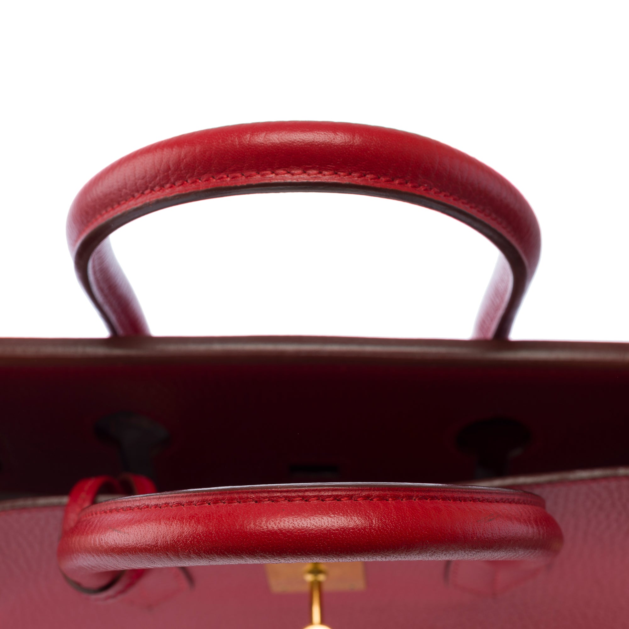 Sac HERMES Birkin 35 en Cuir Rouge - 103417