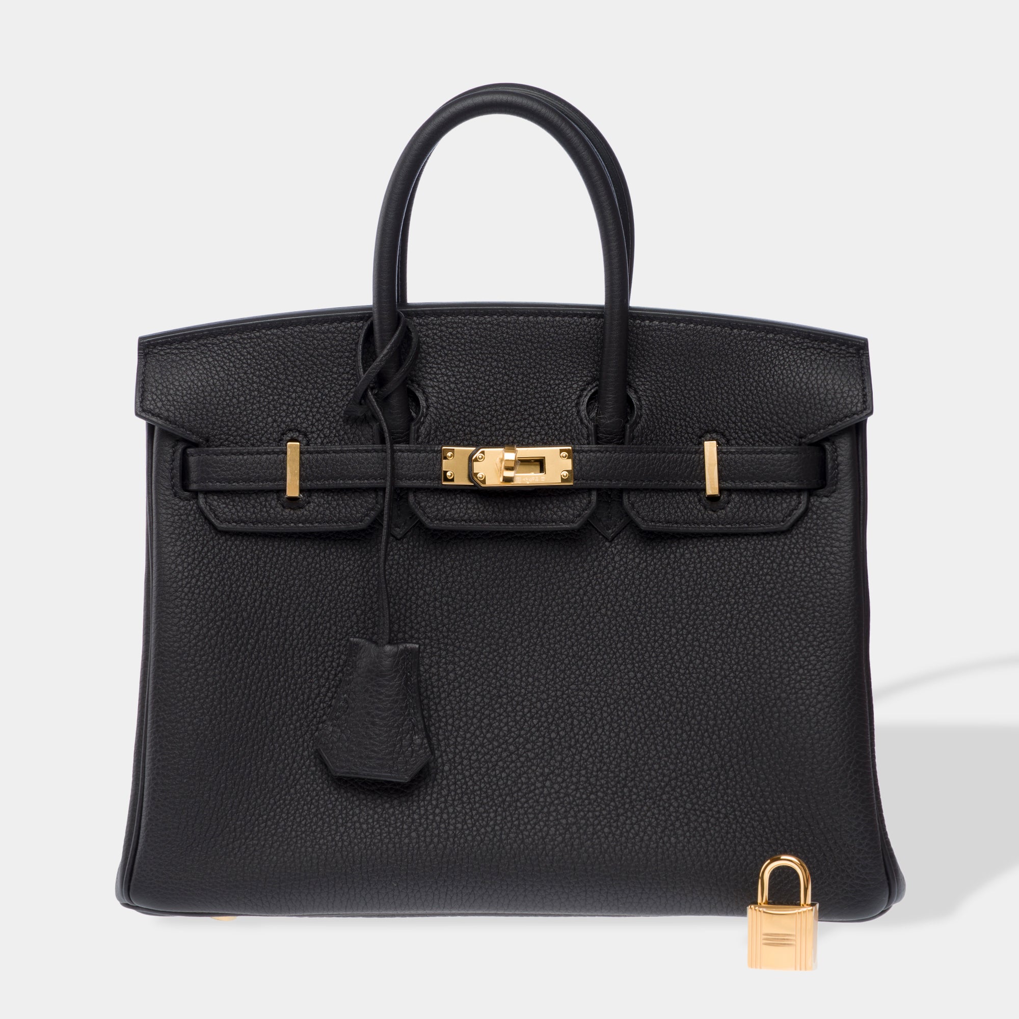 Sac HERMES Birkin 25 en Cuir Noir - 103426
