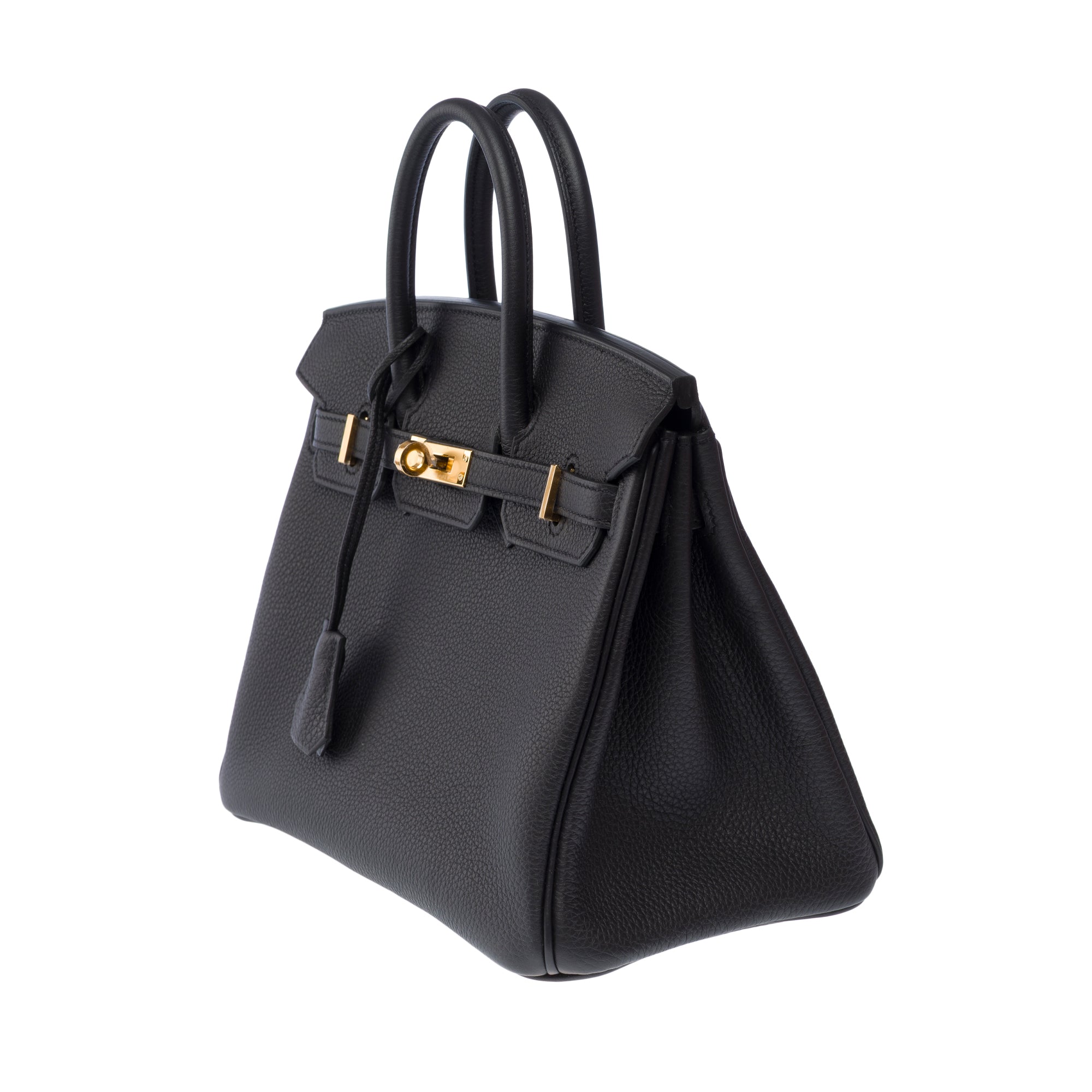 Sac HERMES Birkin 25 en Cuir Noir - 103426