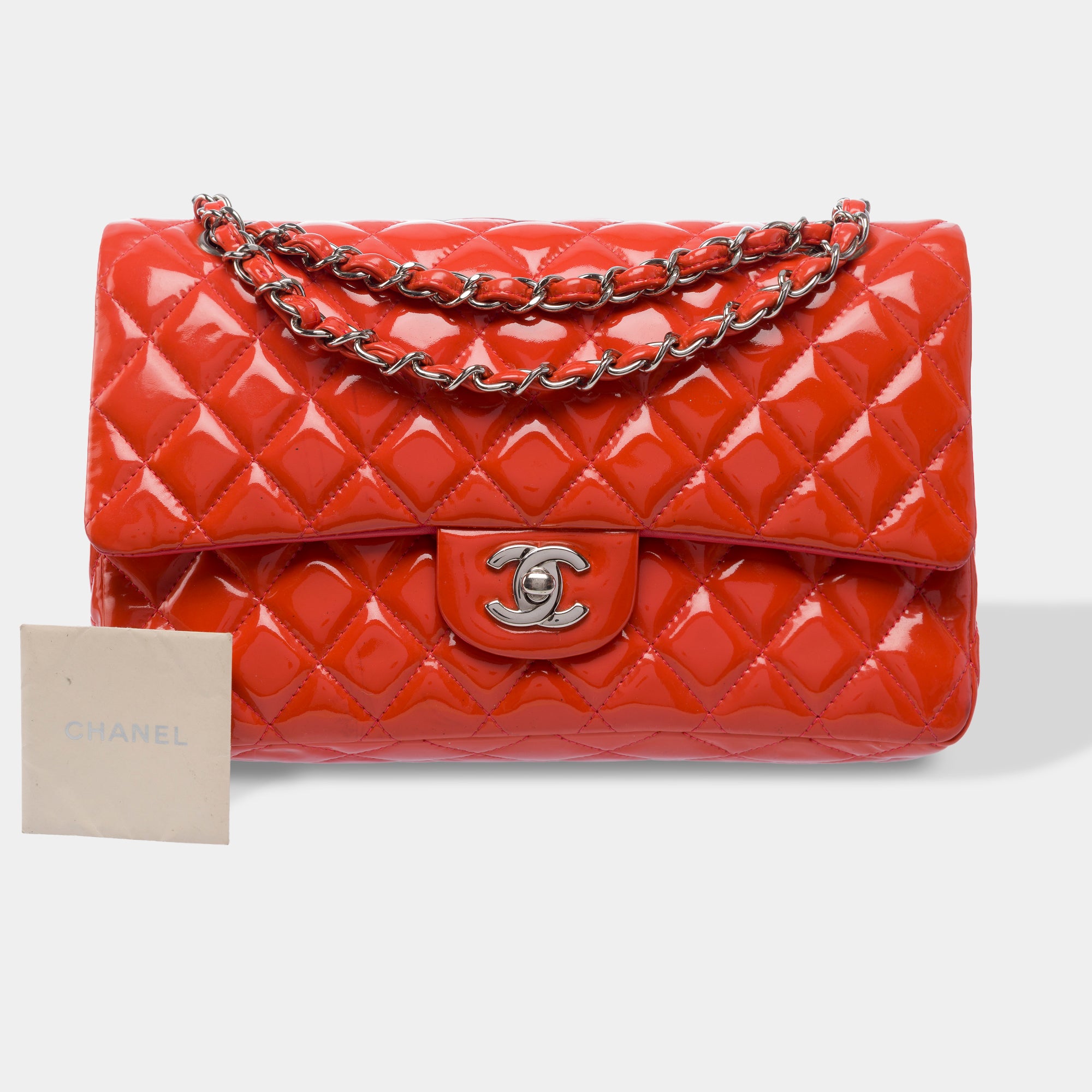 Sac CHANEL Timeless/Classique en Cuir Orange - 103427