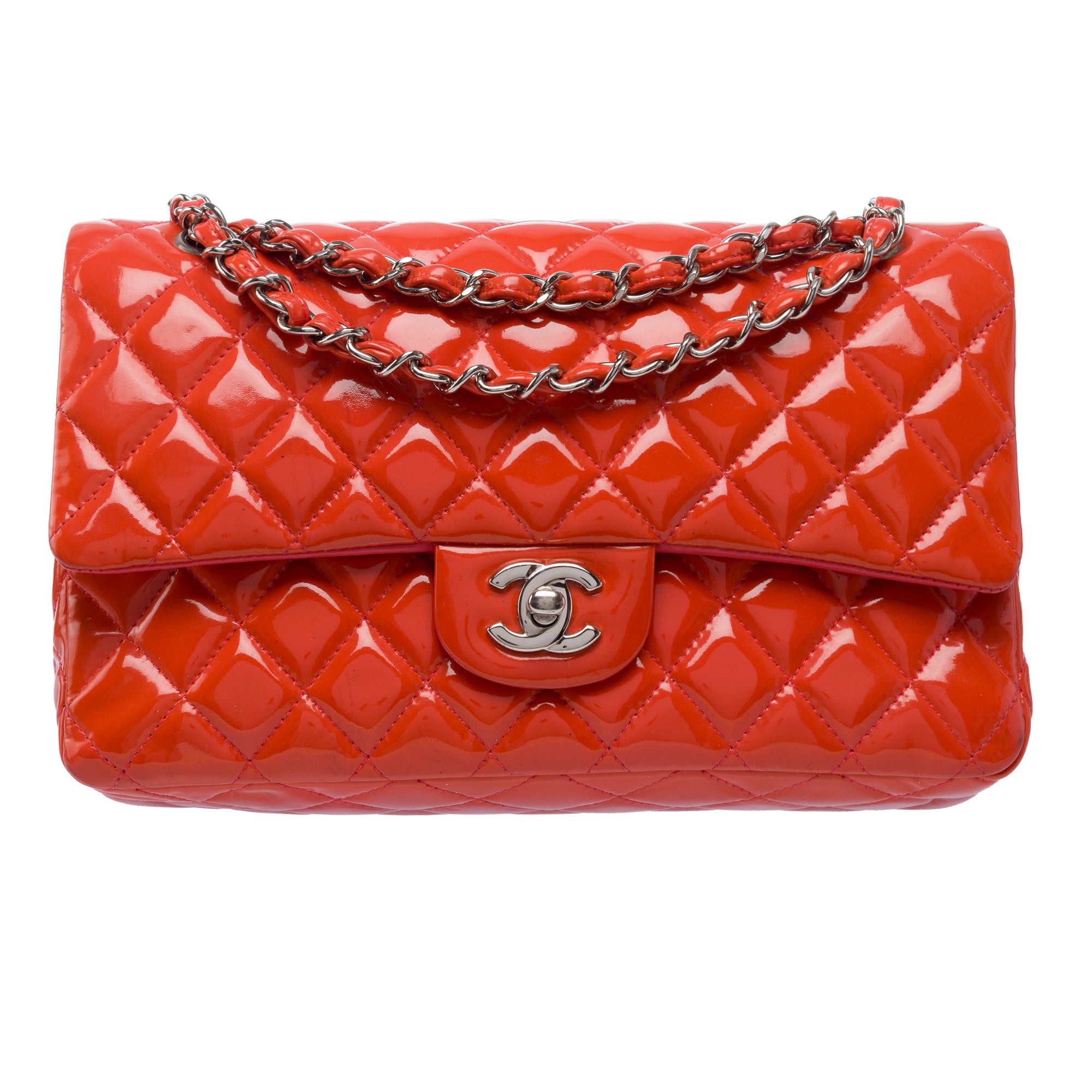 Sac CHANEL Timeless/Classique en Cuir Orange - 103427