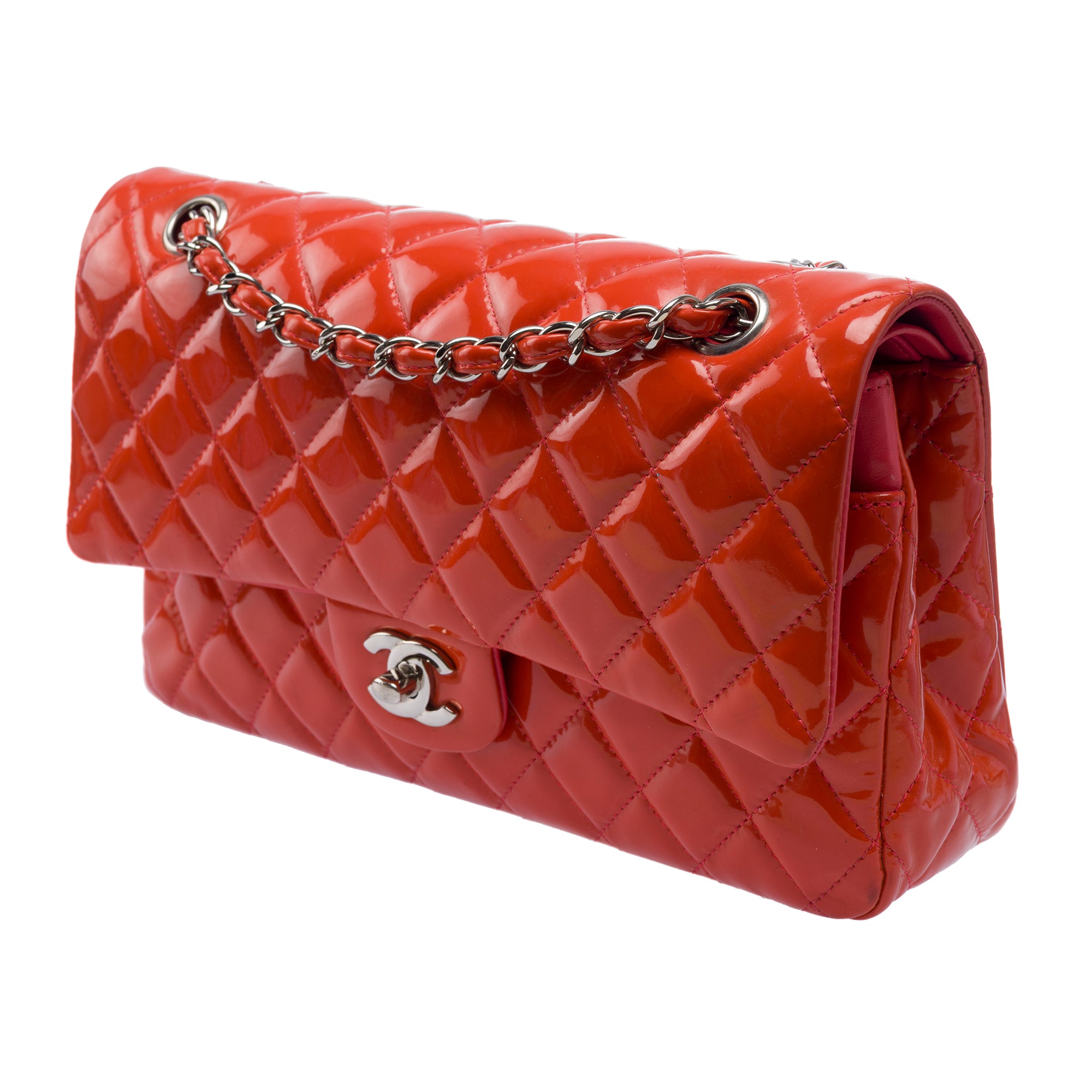 Sac CHANEL Timeless/Classique en Cuir Orange - 103427