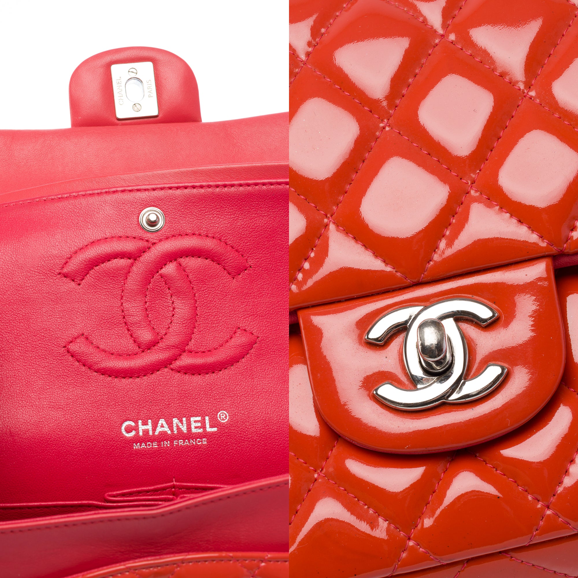 Sac CHANEL Timeless/Classique en Cuir Orange - 103427