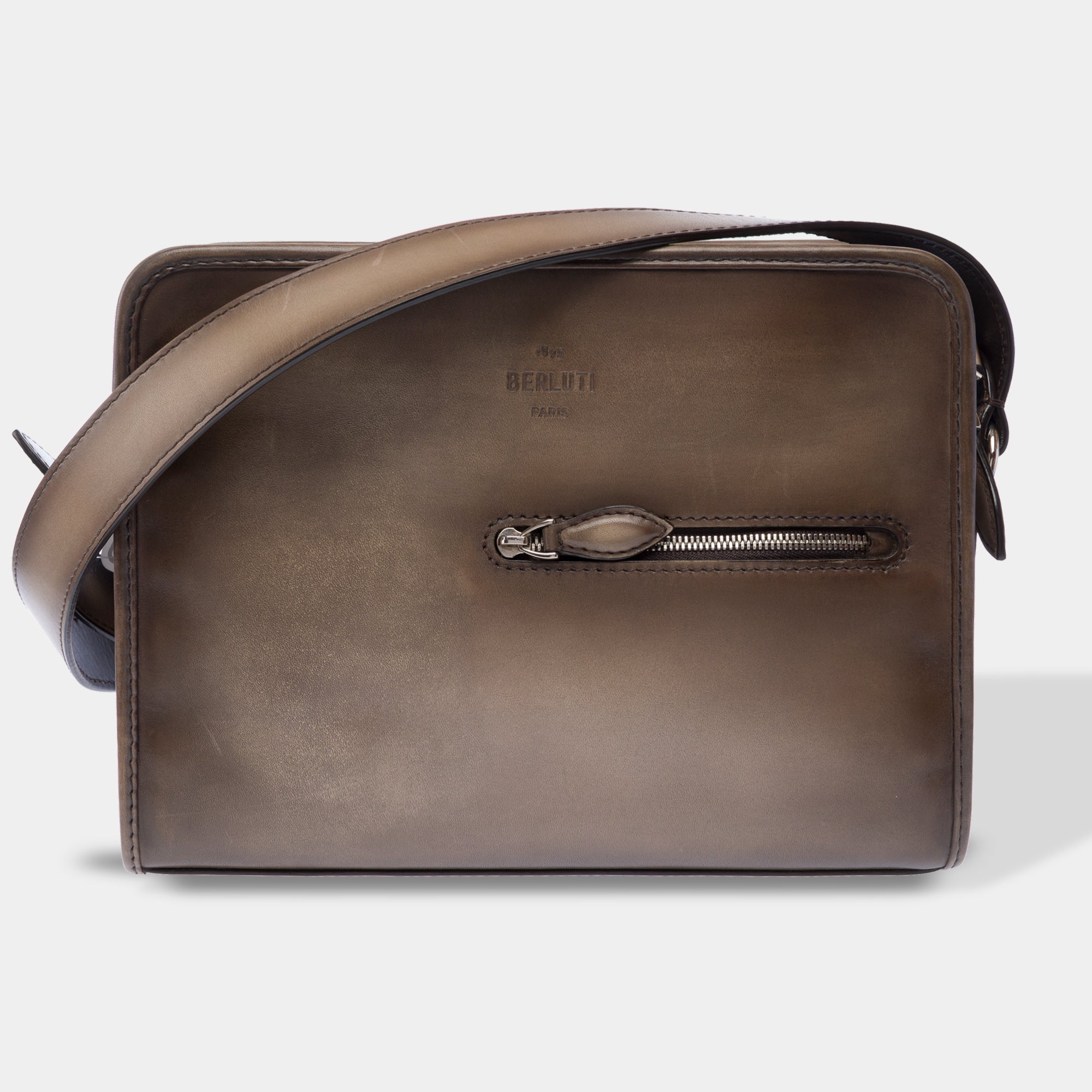 Sac NON SIGNE / UNSIGNED en Cuir Gris - 103436