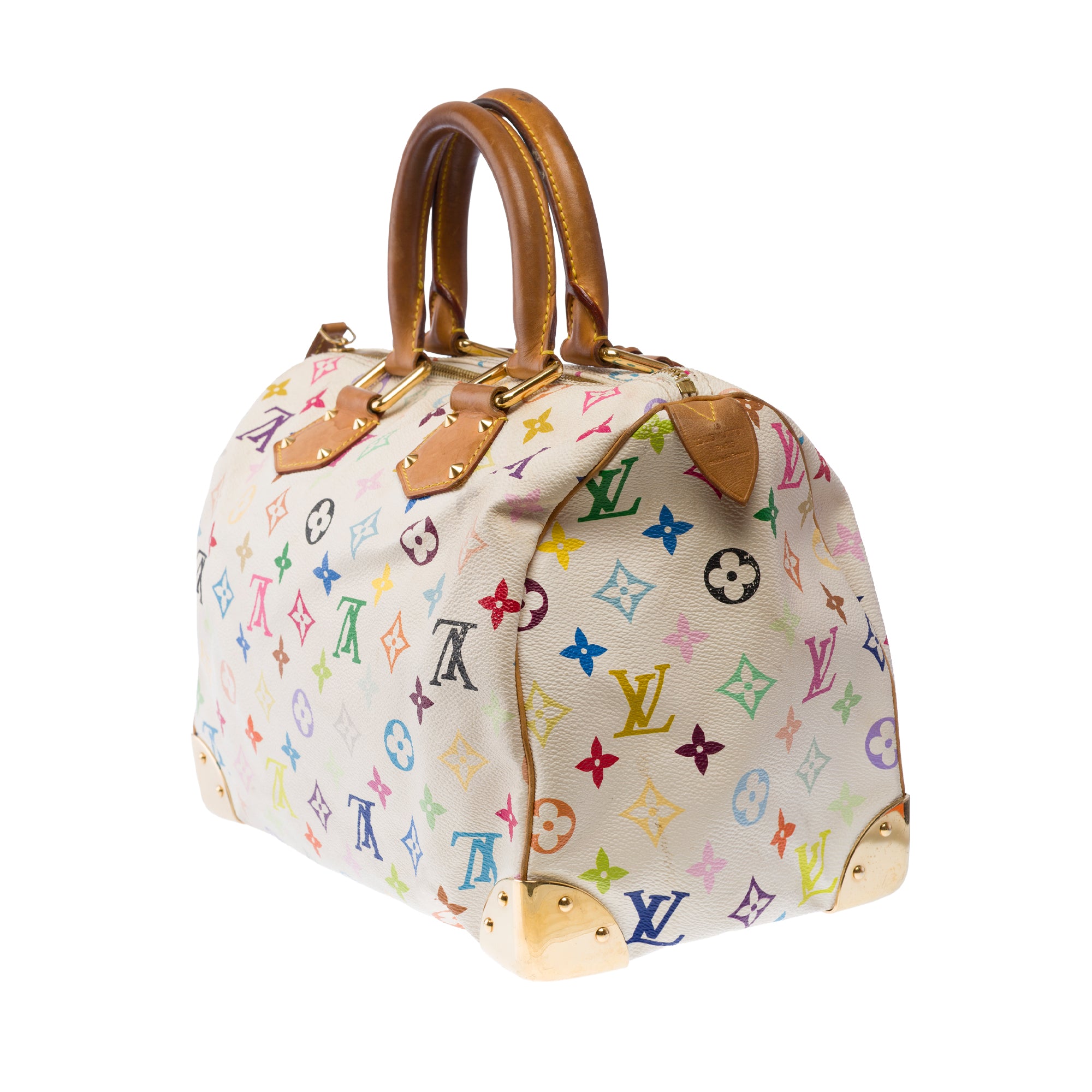 Sac LOUIS VUITTON Speedy en Toile Blanc - 103457