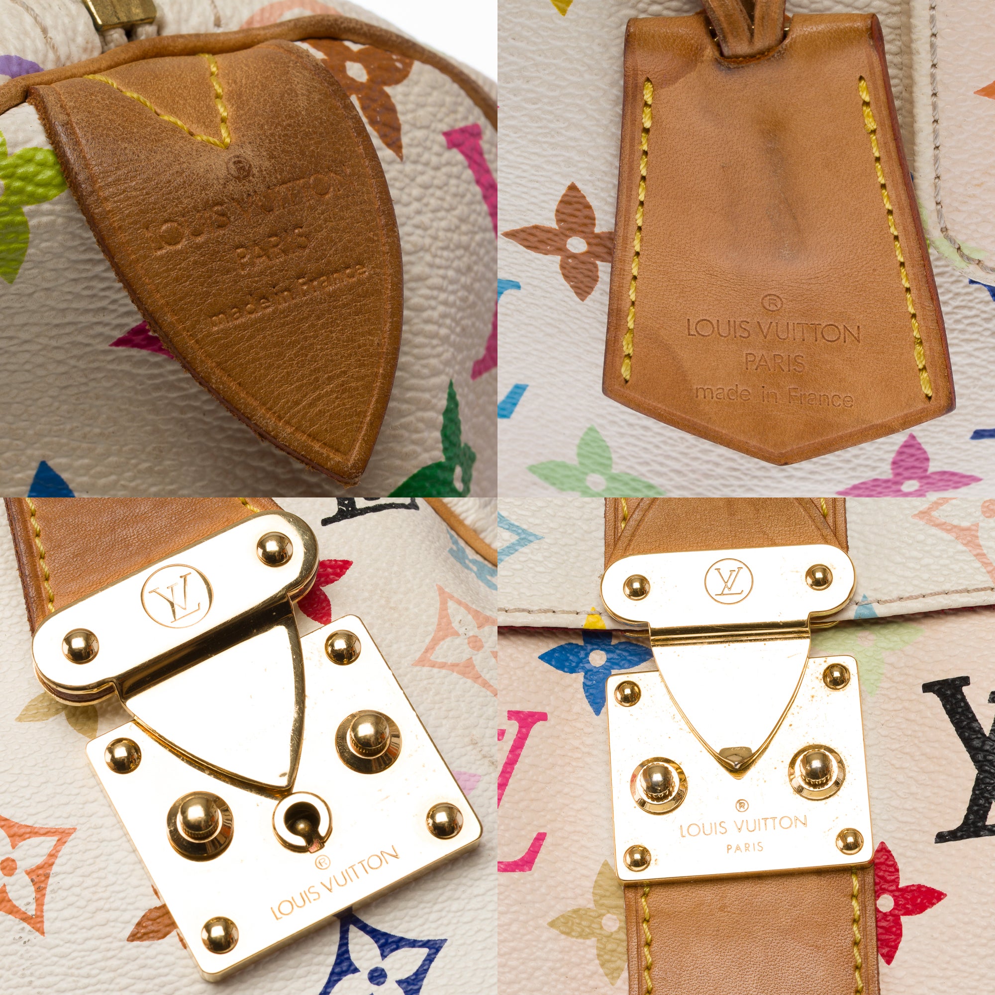 Sac LOUIS VUITTON Speedy en Toile Blanc - 103457