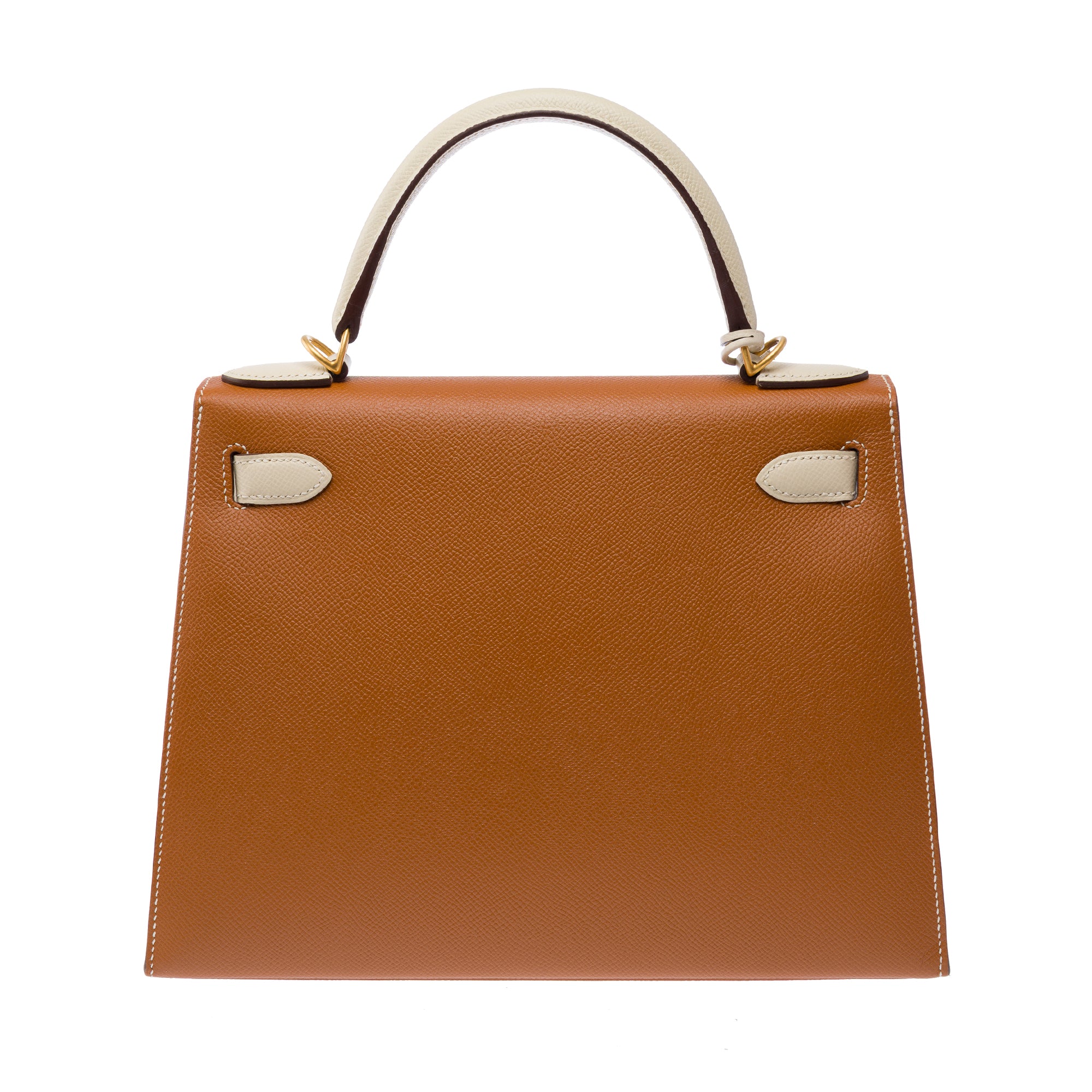 Sac HERMES Kelly 28 en Cuir Doré - 103452
