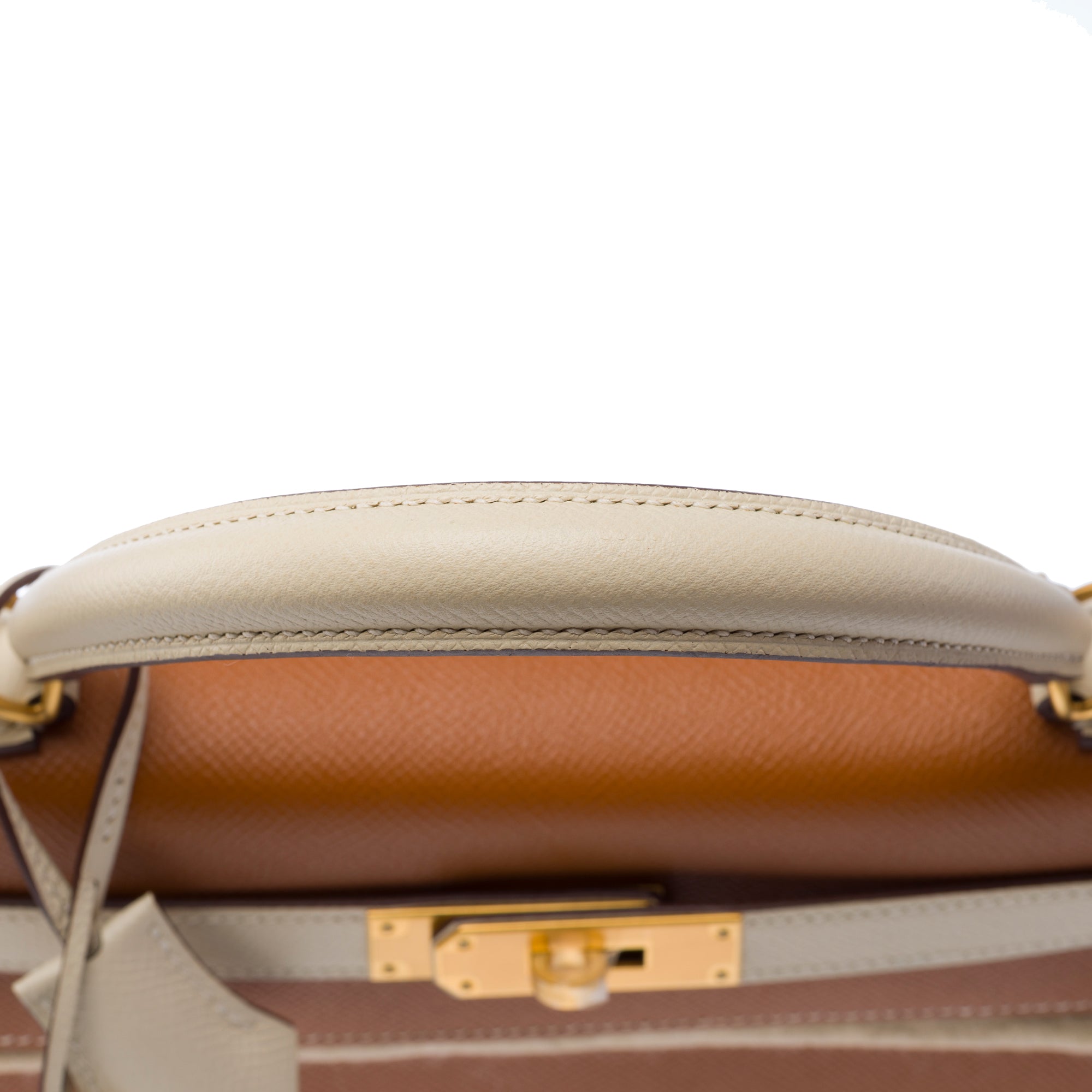 Sac HERMES Kelly 28 en Cuir Doré - 103452