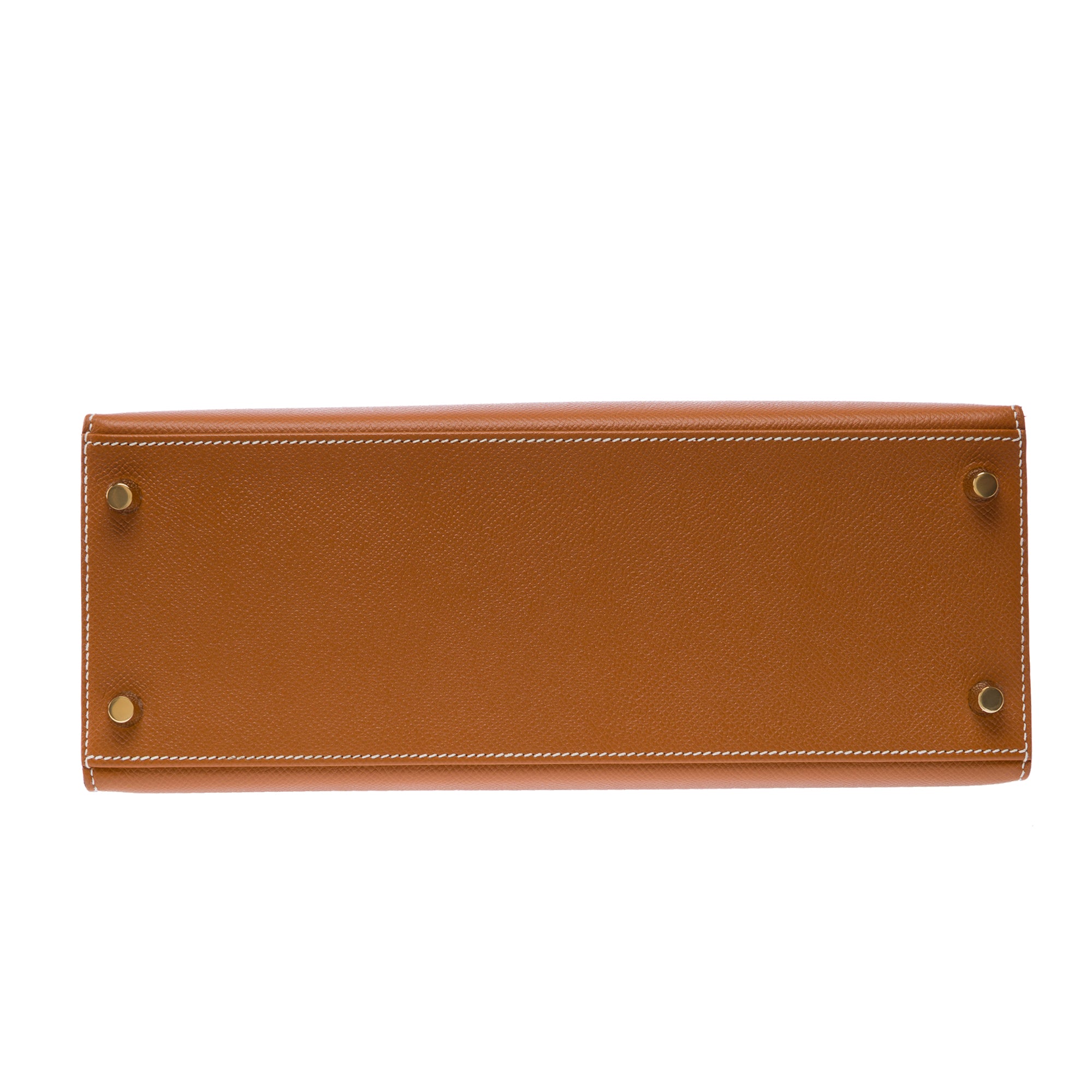 Sac HERMES Kelly 28 en Cuir Doré - 103452