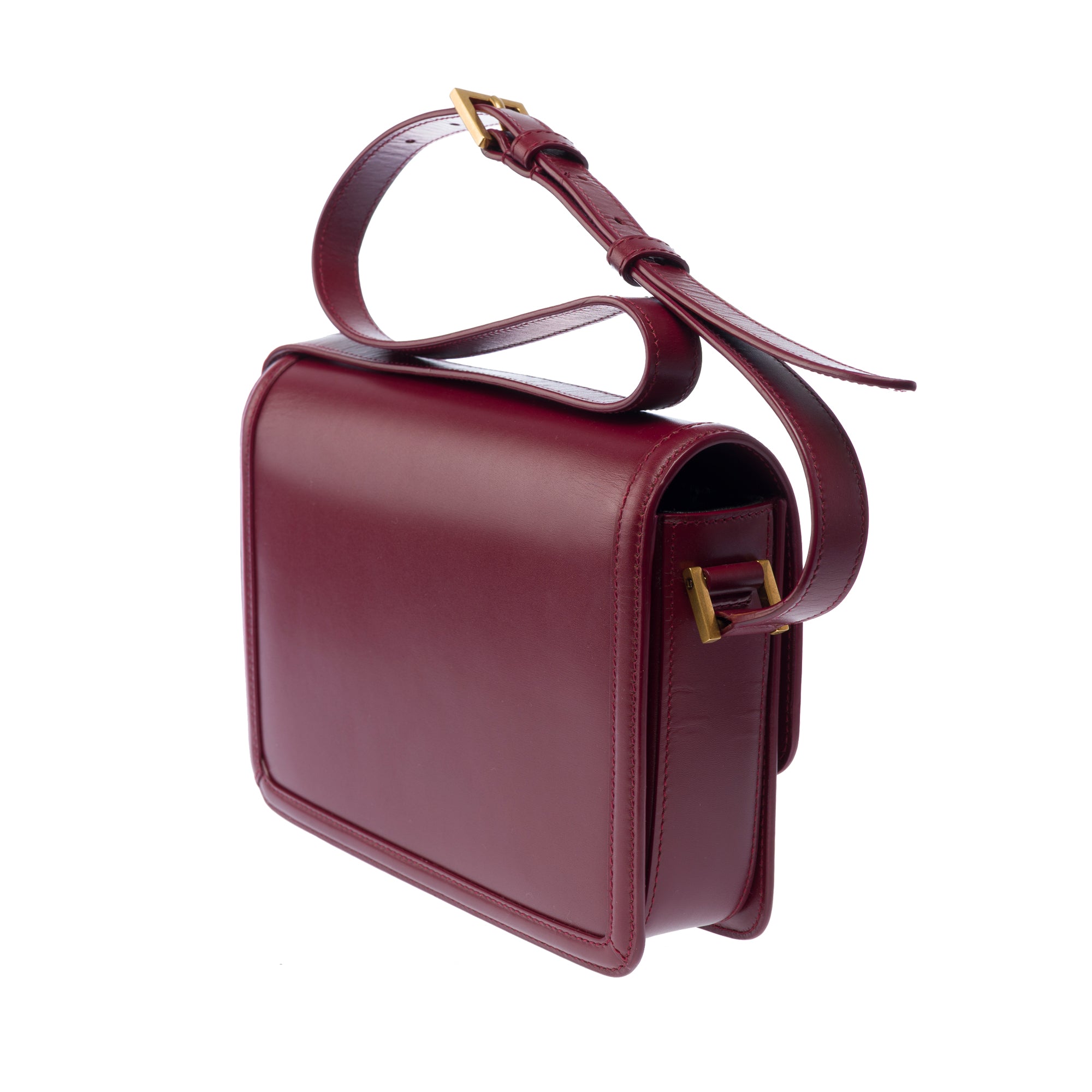 Sac YVES SAINT LAURENT en Cuir Bordeaux - 103446