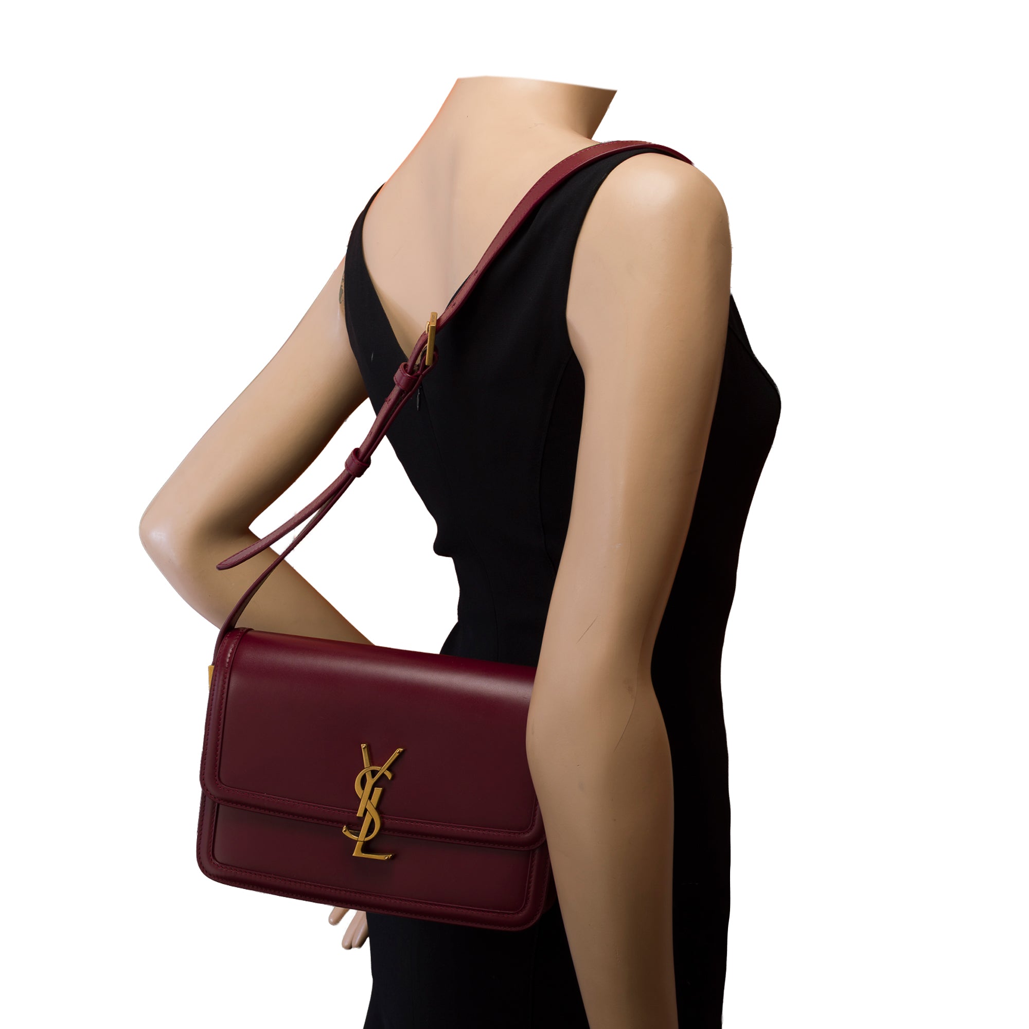 Sac YVES SAINT LAURENT en Cuir Bordeaux - 103446