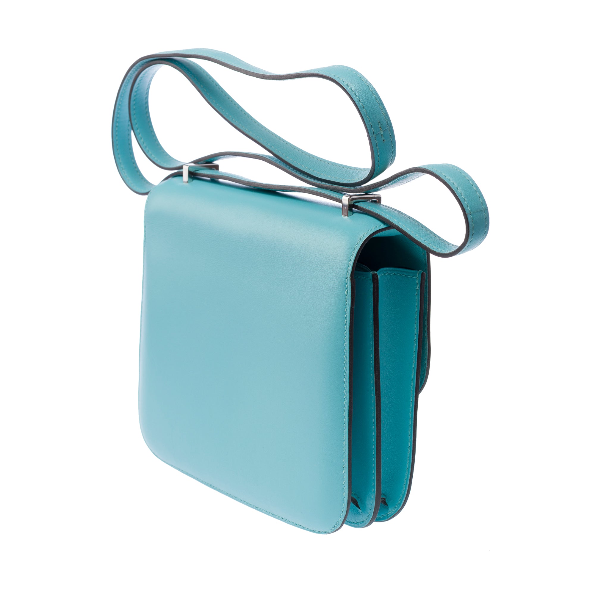 Sac HERMES Constance en Cuir Bleu - 103444