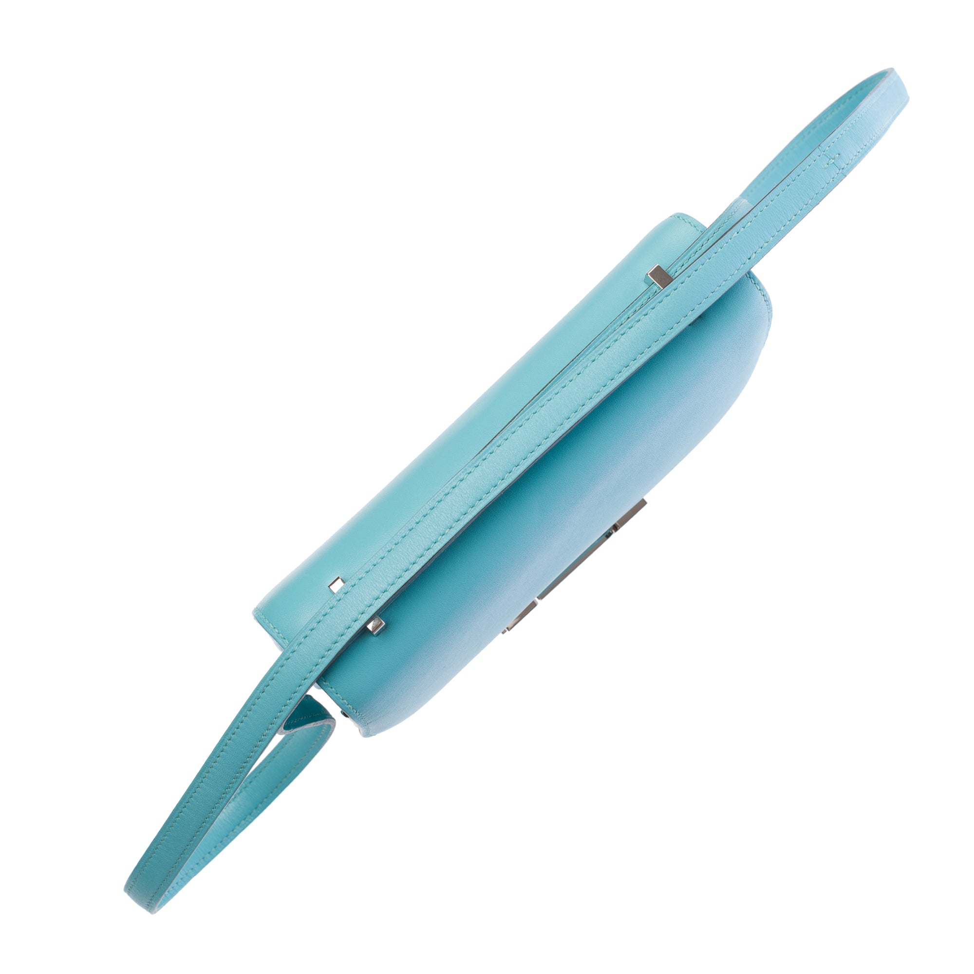 Sac HERMES Constance en Cuir Bleu - 103444