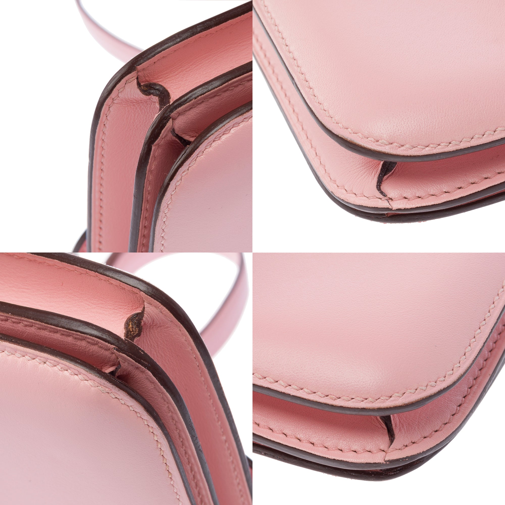 Sac HERMES Constance en Cuir Rose - 103441