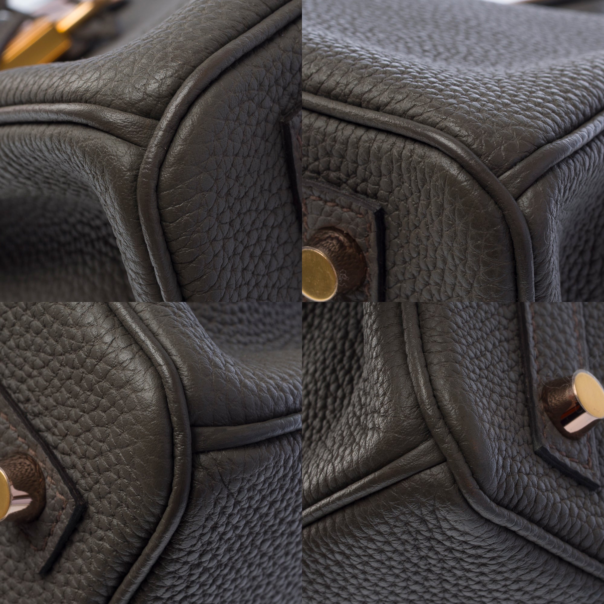 Sac HERMES Birkin 30 en Cuir Gris - 103454