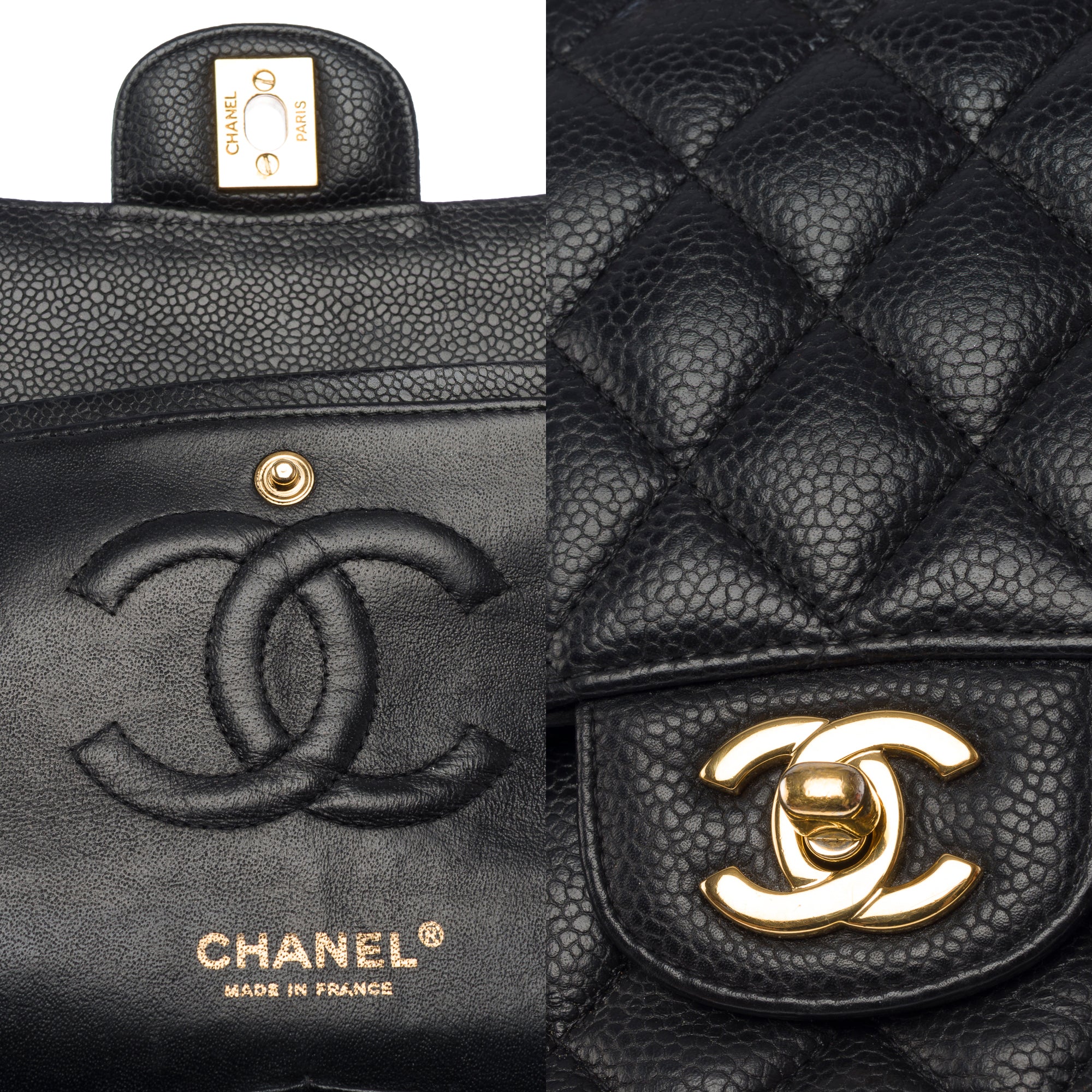 Sac CHANEL Timeless/Classique en Cuir Noir - 103437