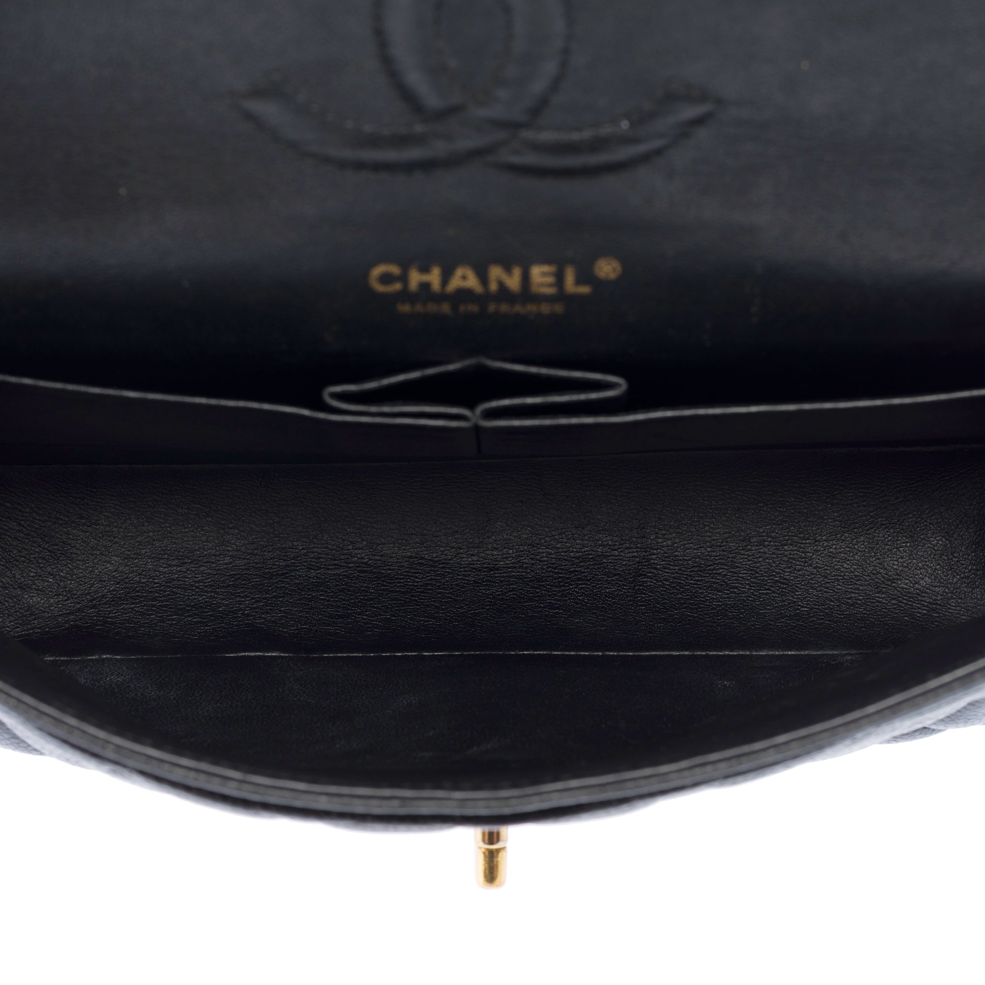 Sac CHANEL Timeless/Classique en Cuir Noir - 103437