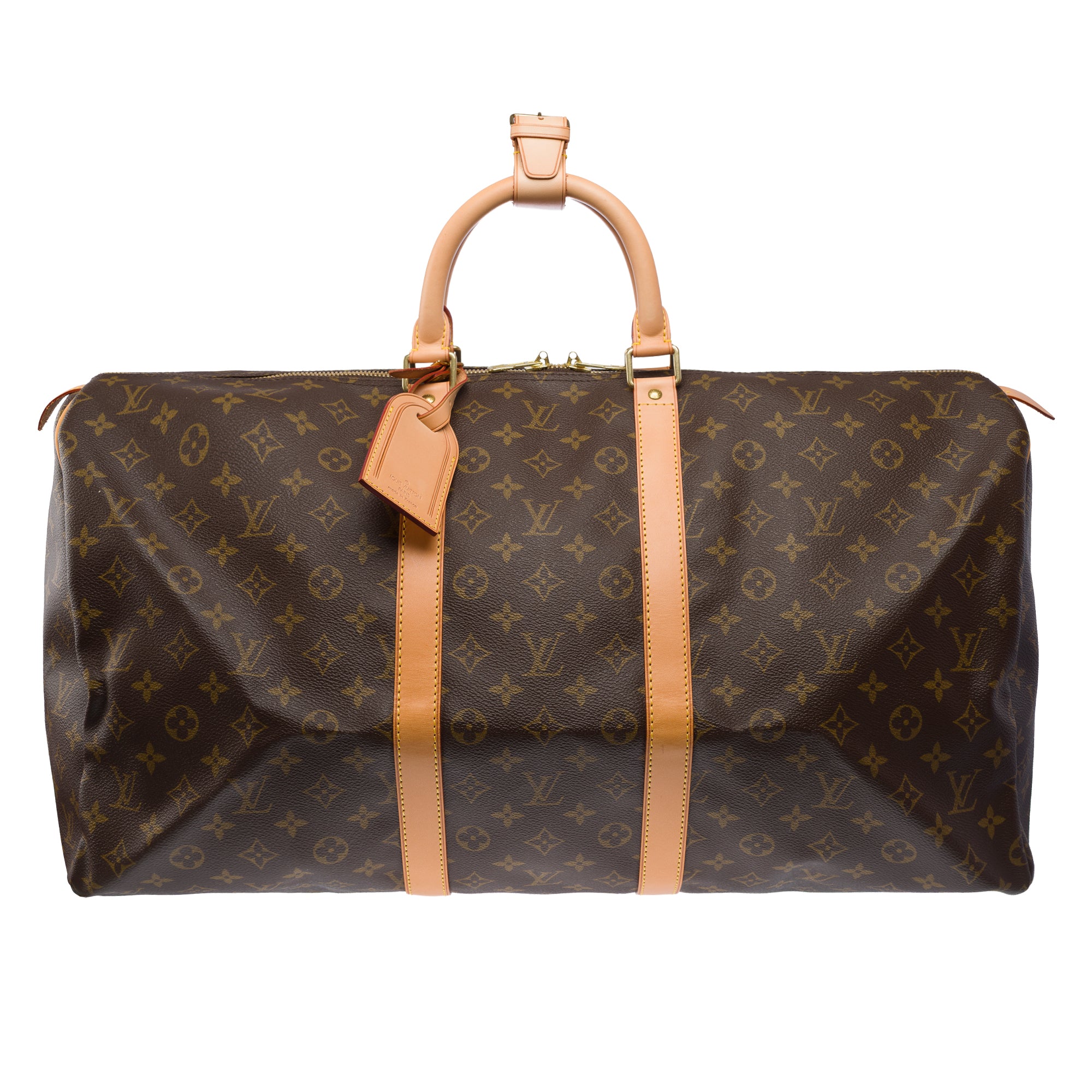 Sac LOUIS VUITTON Keepall en Toile Marron - 103439
