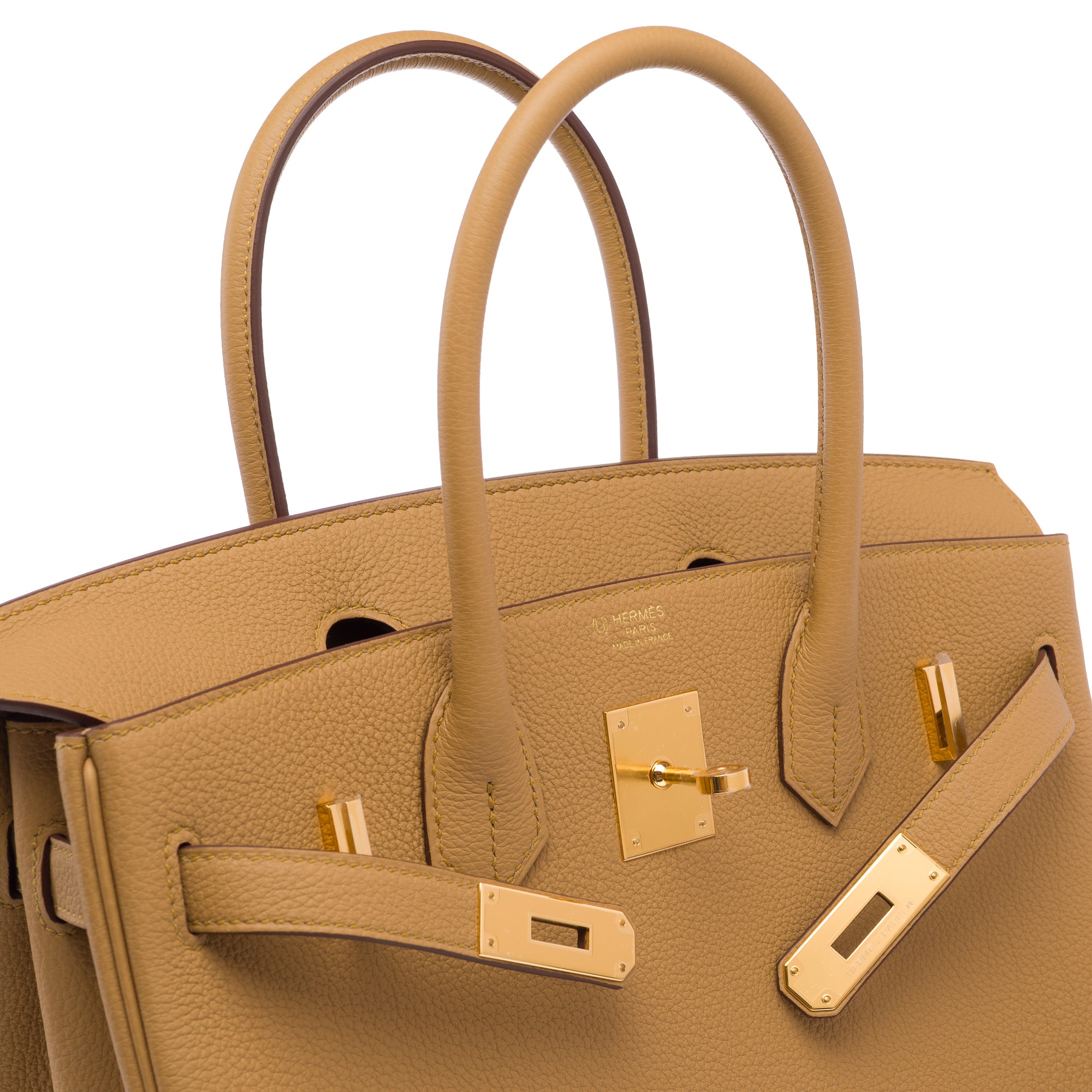 Sac HERMES Birkin 30 en Cuir Beige - 103465