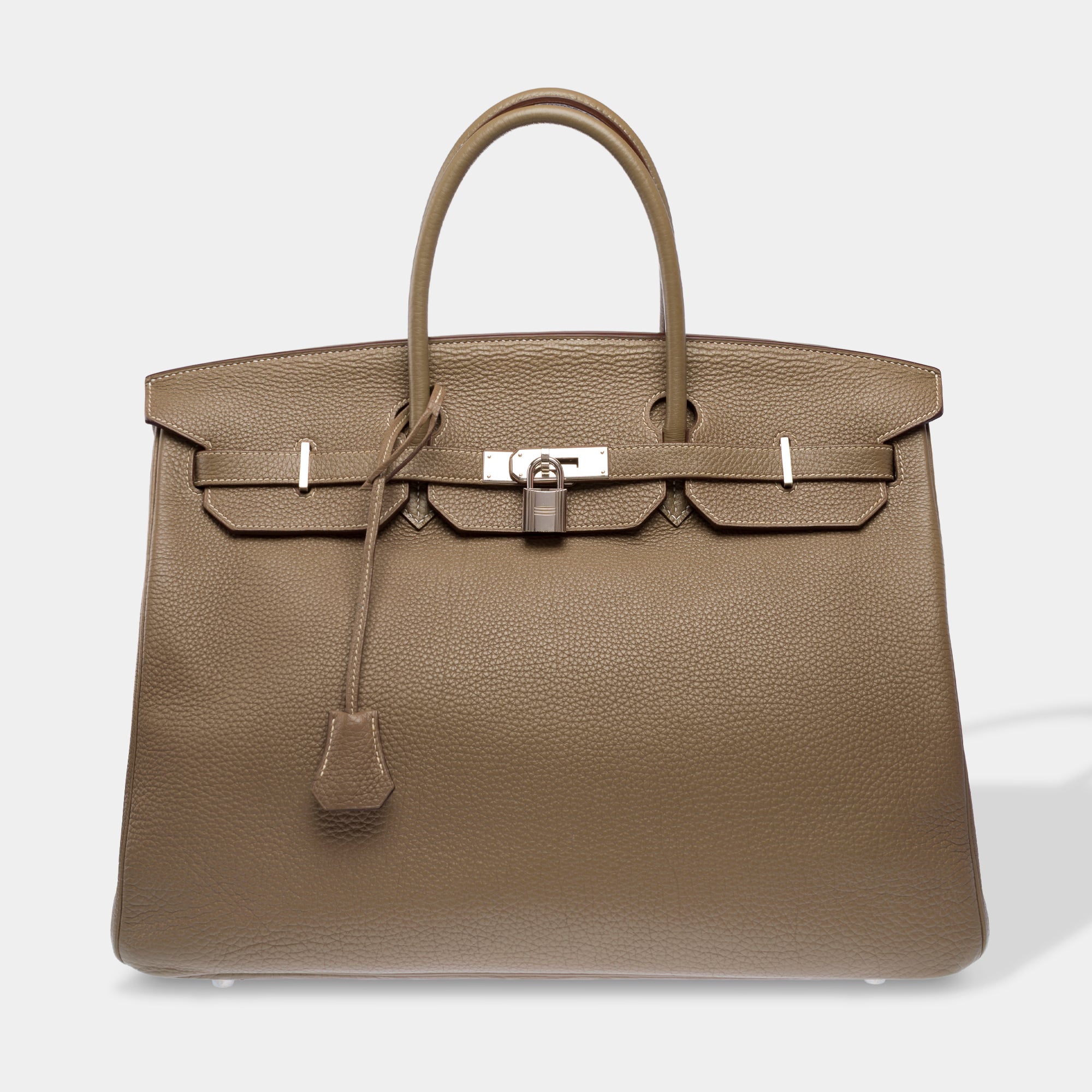 Sac HERMES Birkin 40 en Cuir Étoupe - 103388