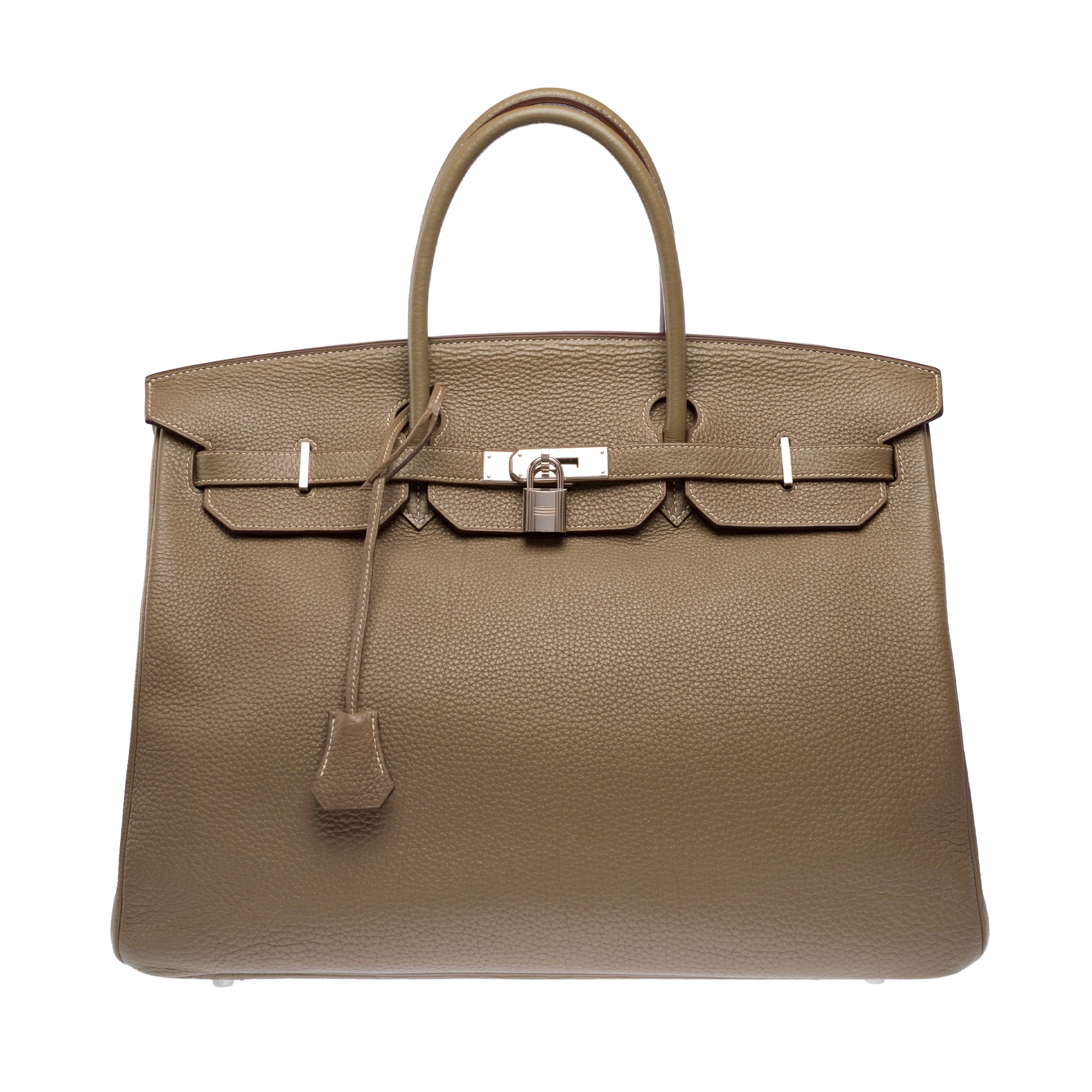 Sac HERMES Birkin 40 en Cuir Étoupe - 103388