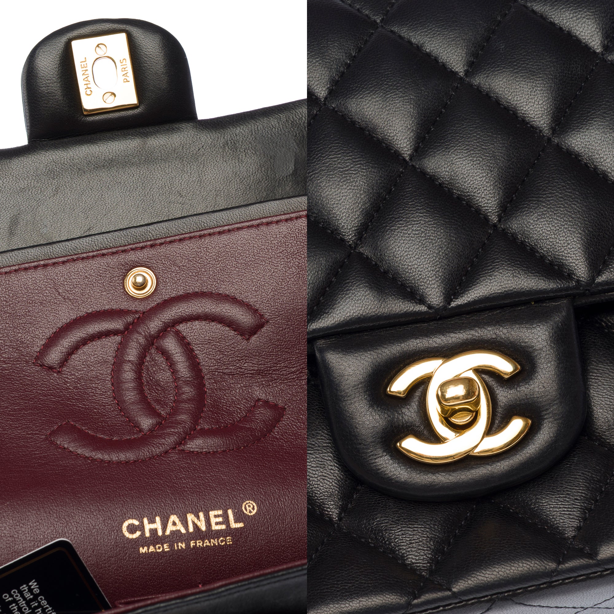 Sac CHANEL Timeless/Classique en Cuir Noir - 103460