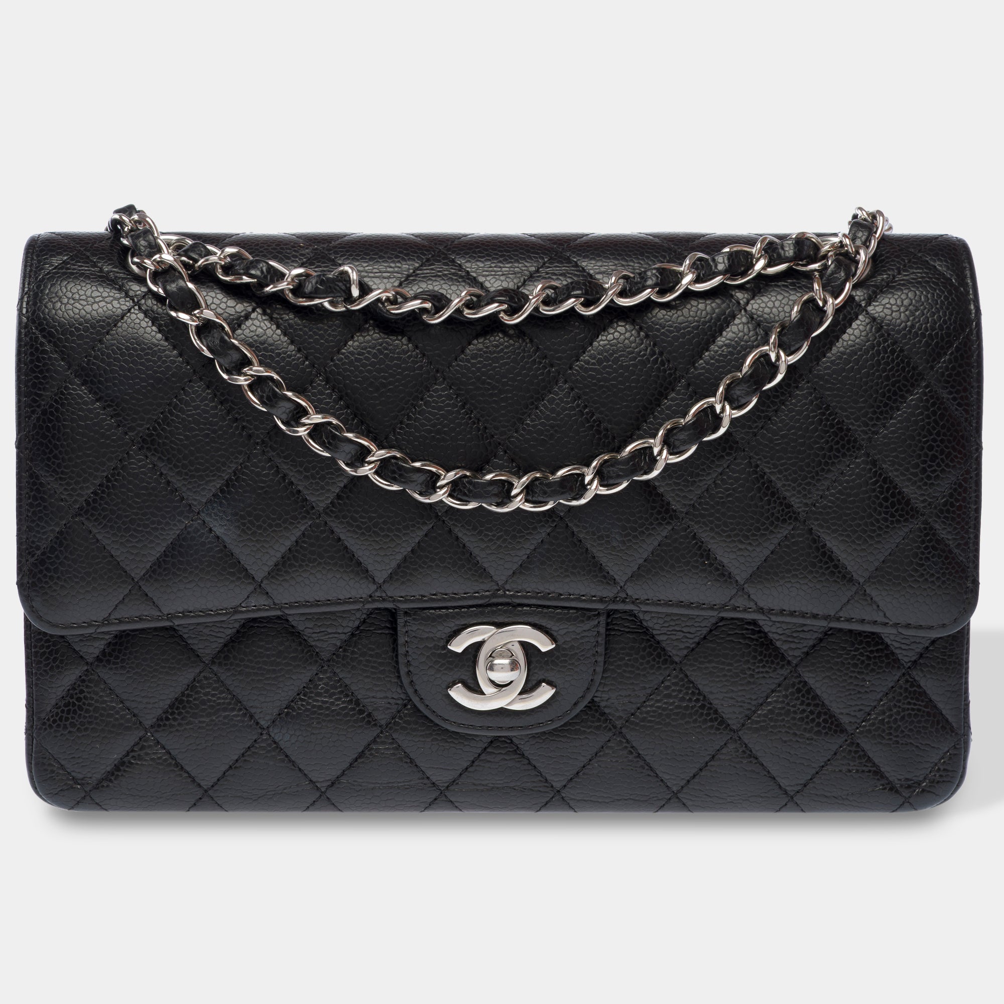 Sac CHANEL Timeless/Classique en Cuir Noir - 103459