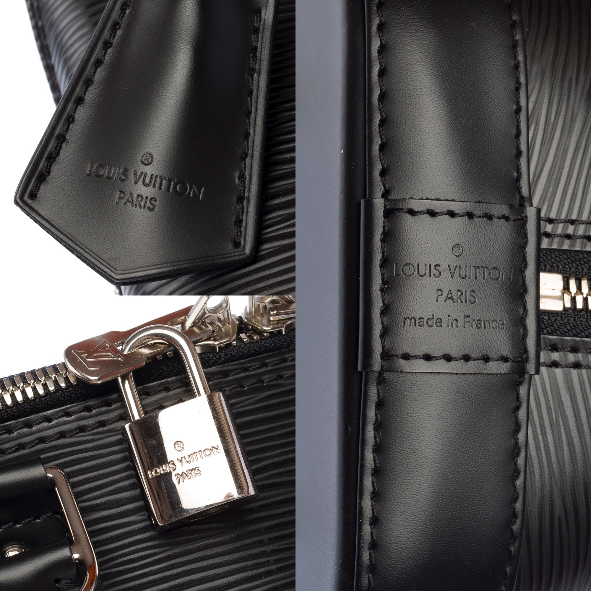 Sac LOUIS VUITTON Alma en Cuir Anthracite - 103461