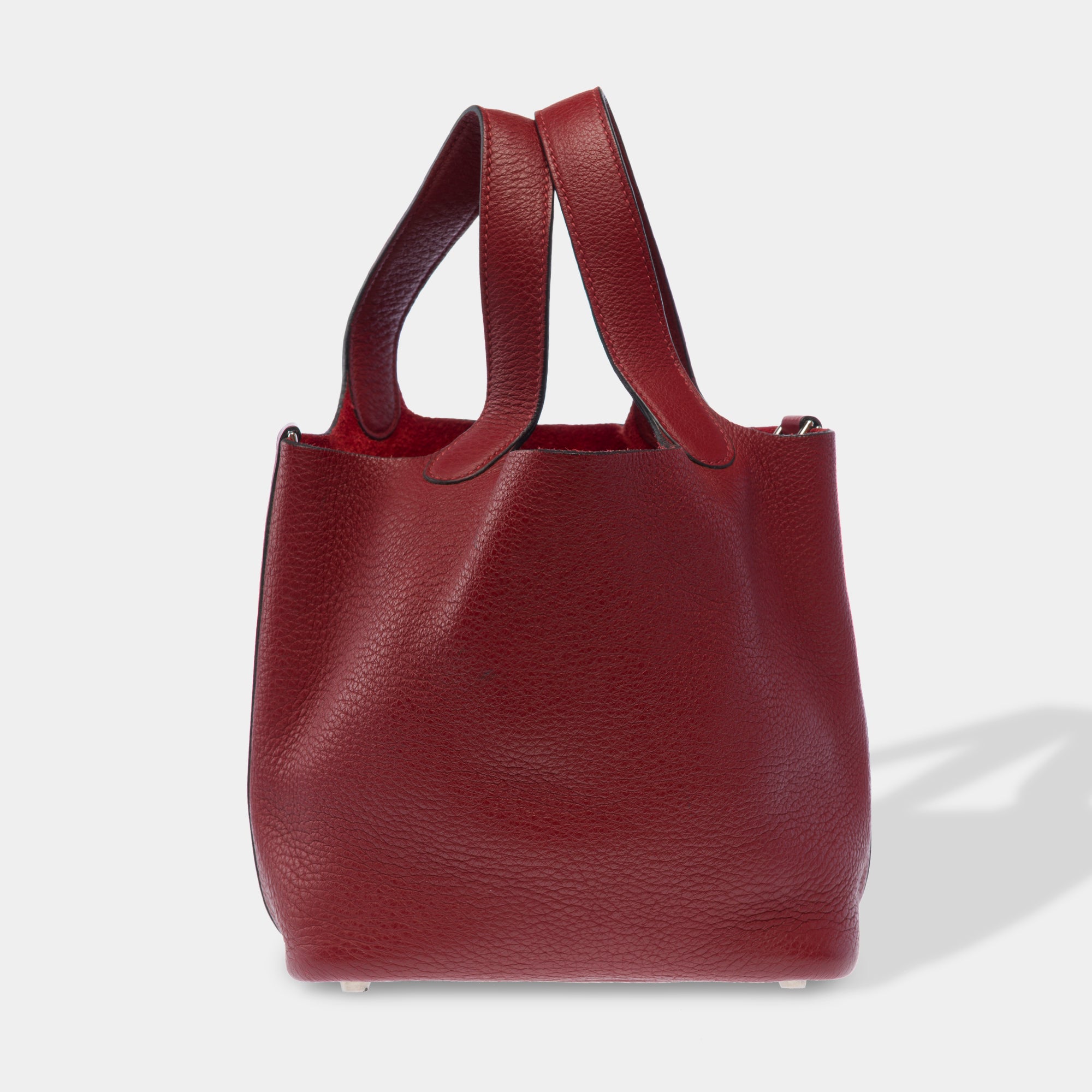 Sac HERMES Picotin en Cuir Bordeaux - 103462