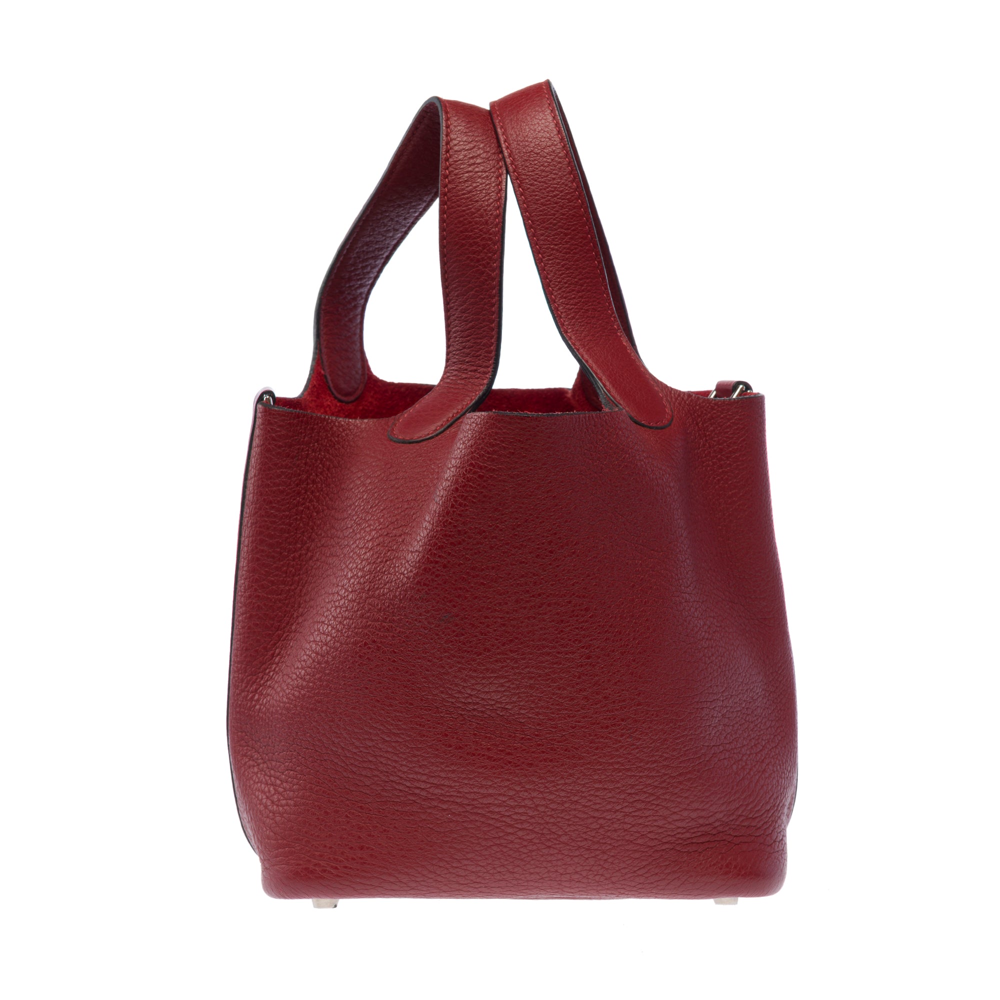 Sac HERMES Picotin en Cuir Bordeaux - 103462