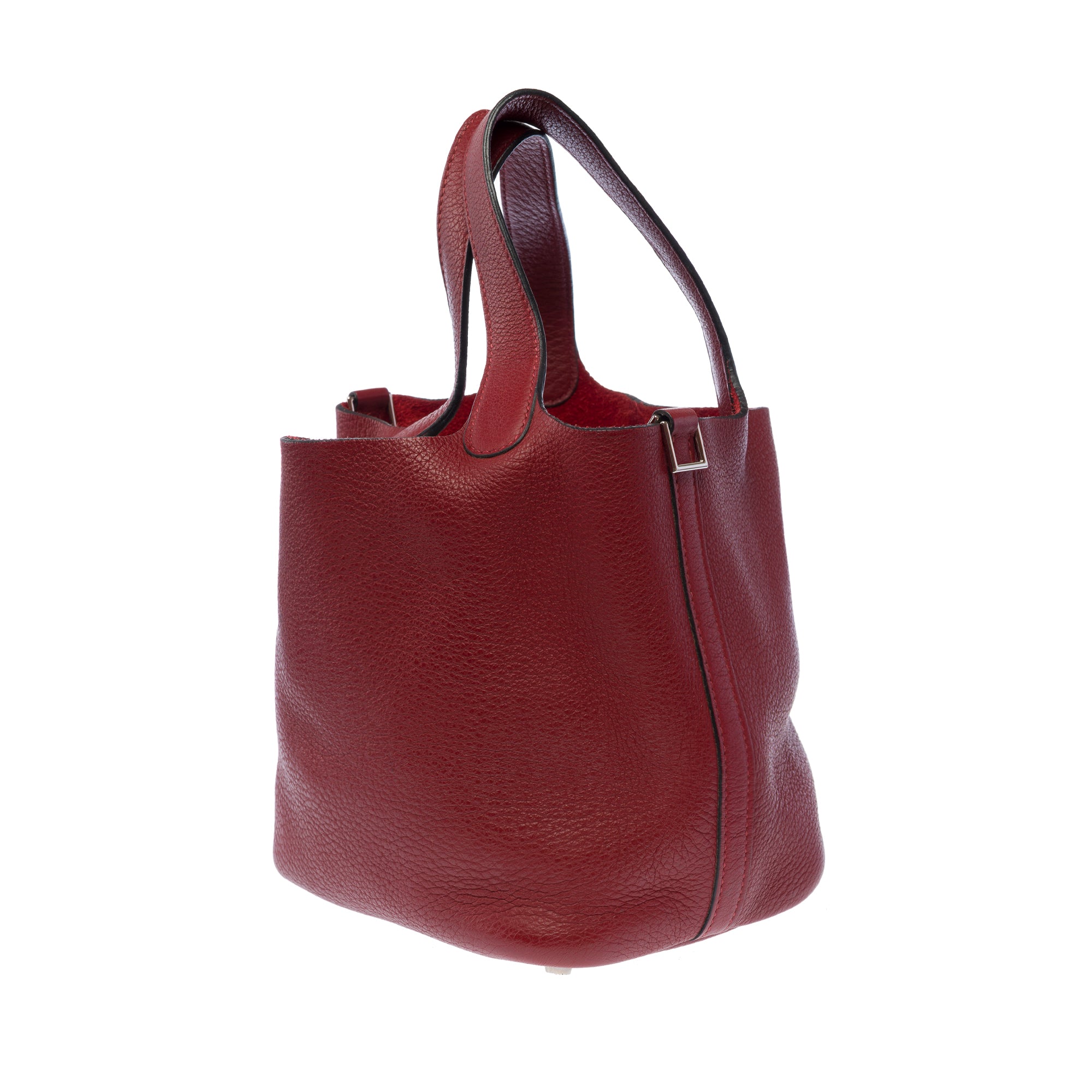 Sac HERMES Picotin en Cuir Bordeaux - 103462