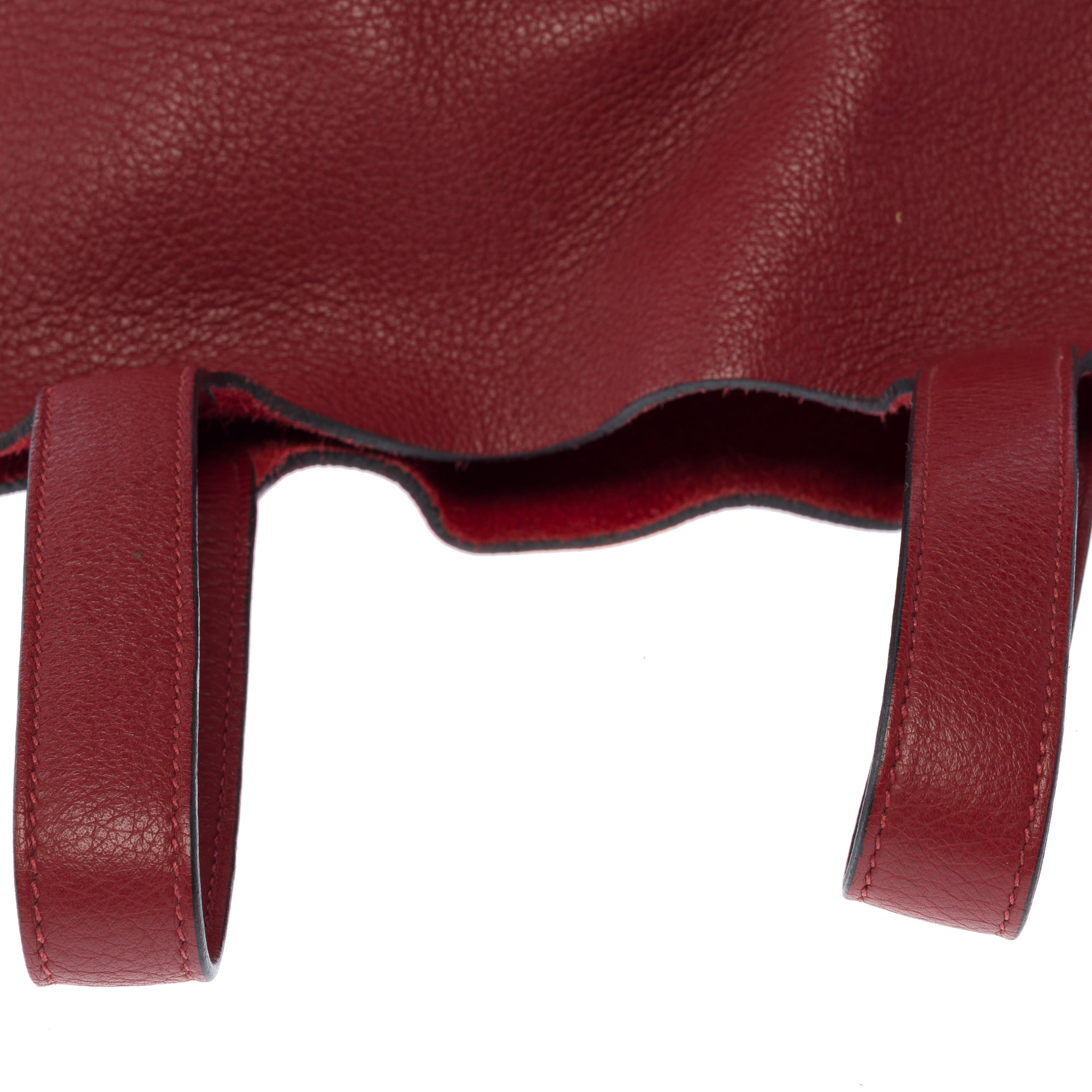 Sac HERMES Picotin en Cuir Bordeaux - 103462