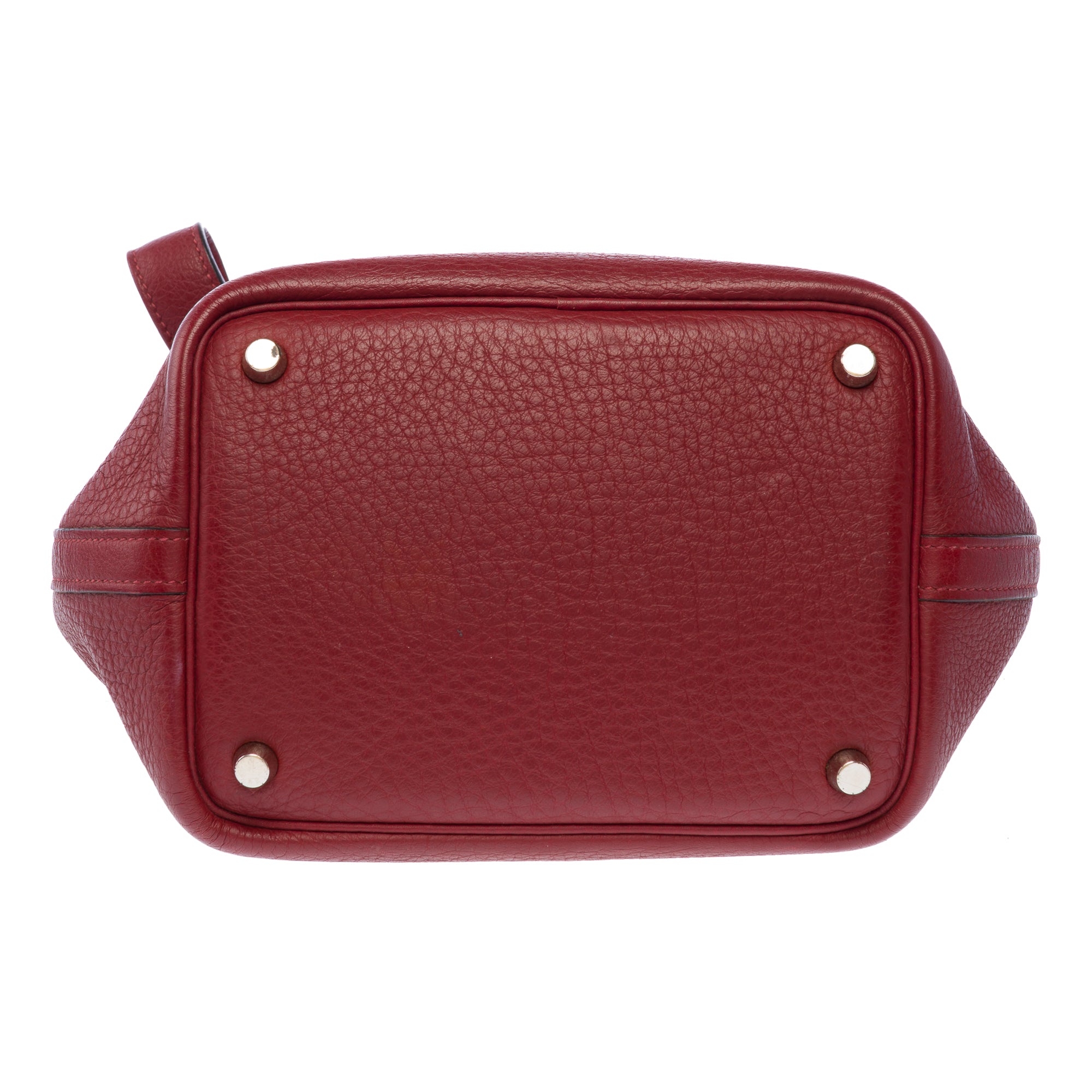 Sac HERMES Picotin en Cuir Bordeaux - 103462