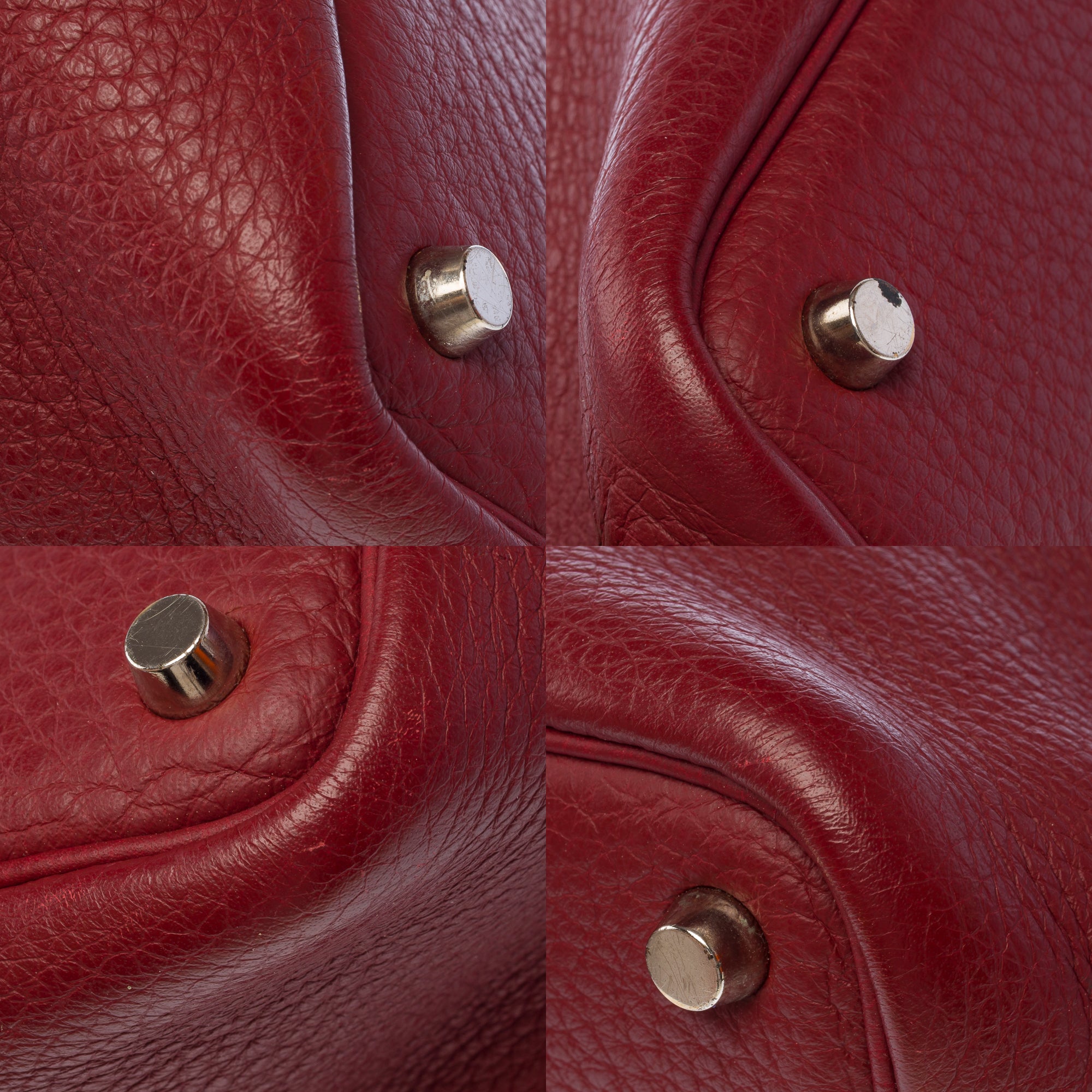 Sac HERMES Picotin en Cuir Bordeaux - 103462