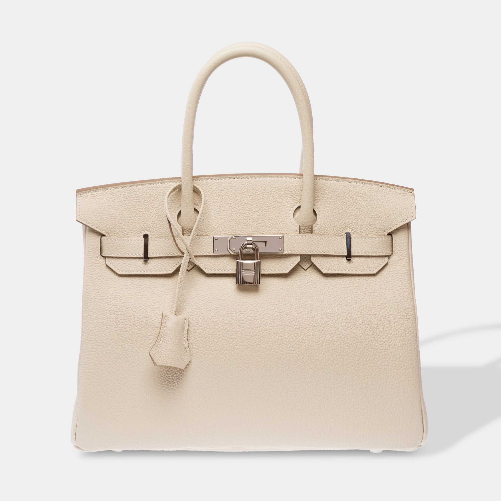 Sac HERMES Birkin 30 en Cuir Blanc - 103472