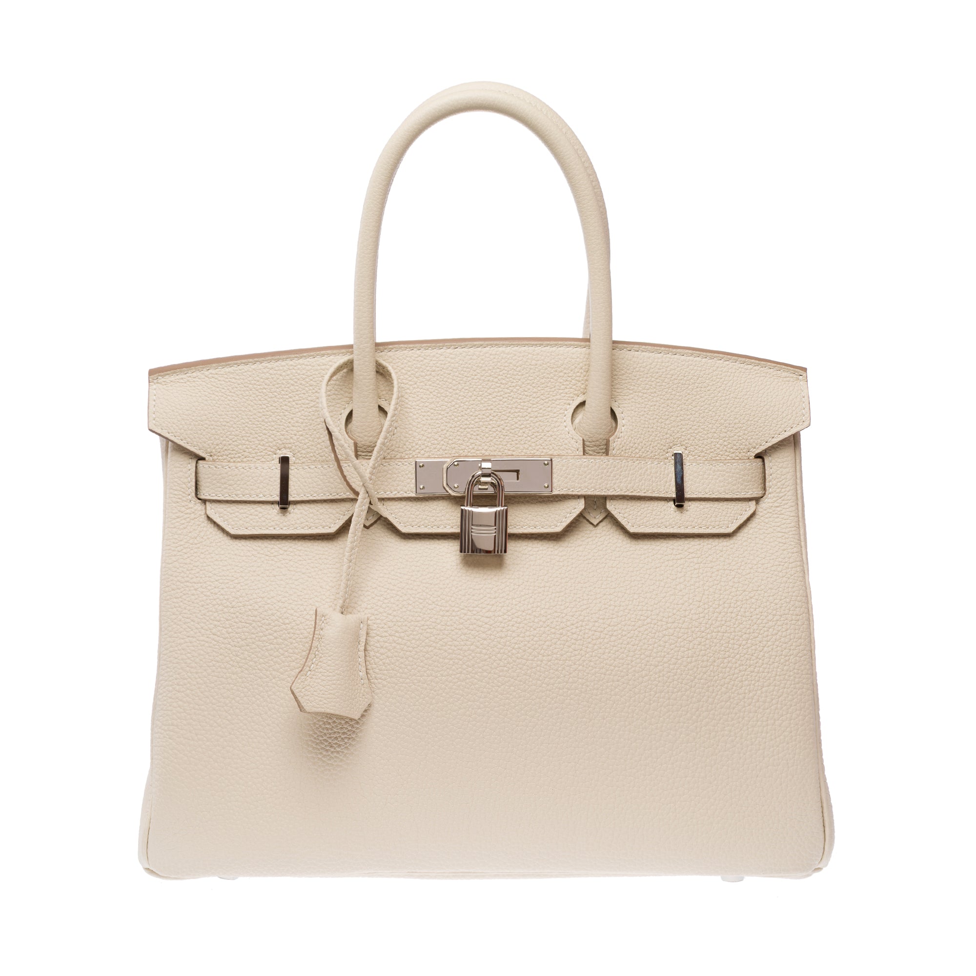 Sac HERMES Birkin 30 en Cuir Blanc - 103472