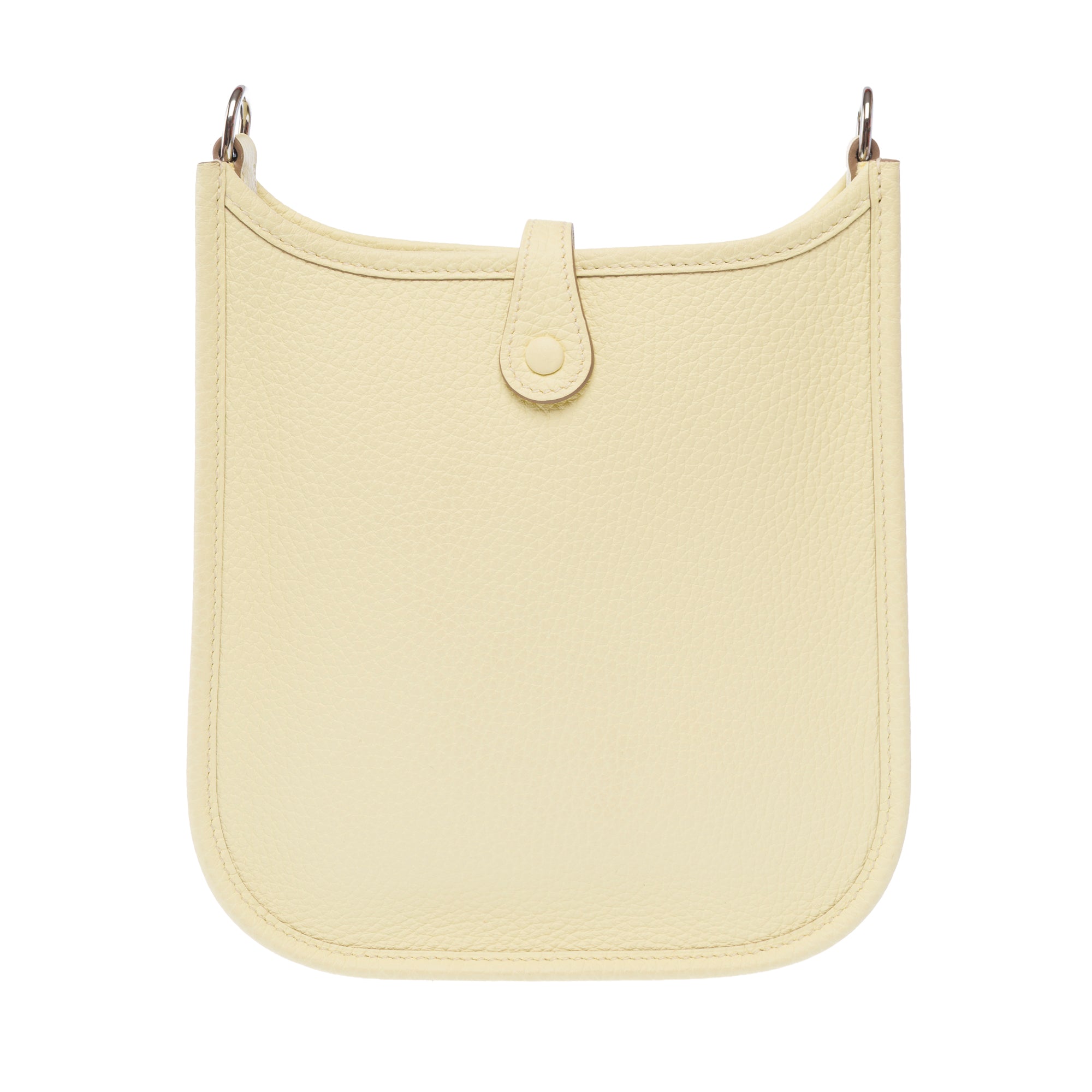 Sac HERMES Mini Evelyne en Cuir Jaune - 103473
