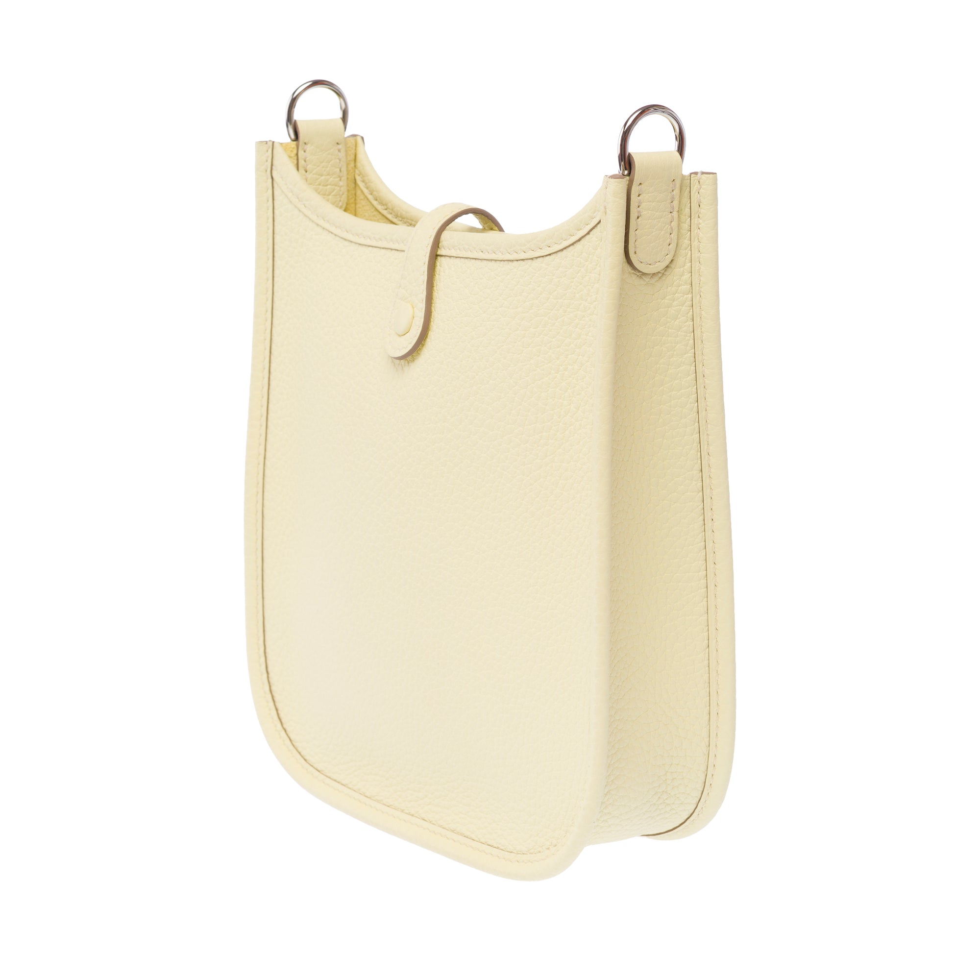 Sac HERMES Mini Evelyne en Cuir Jaune - 103473
