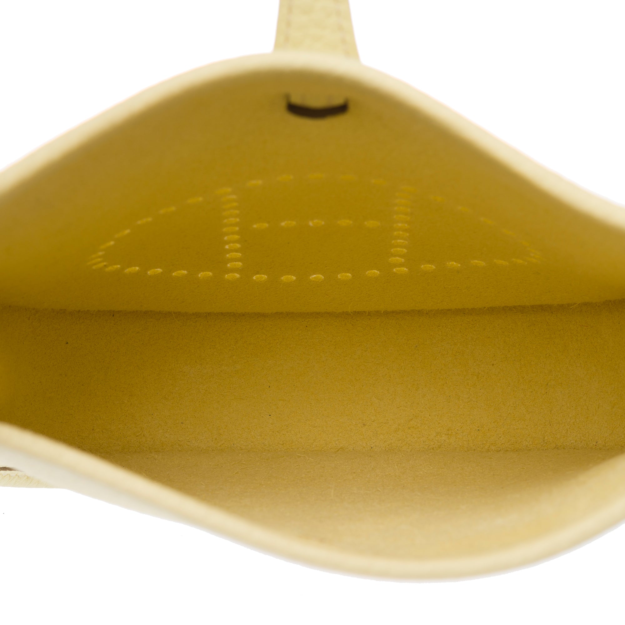 Sac HERMES Mini Evelyne en Cuir Jaune - 103473