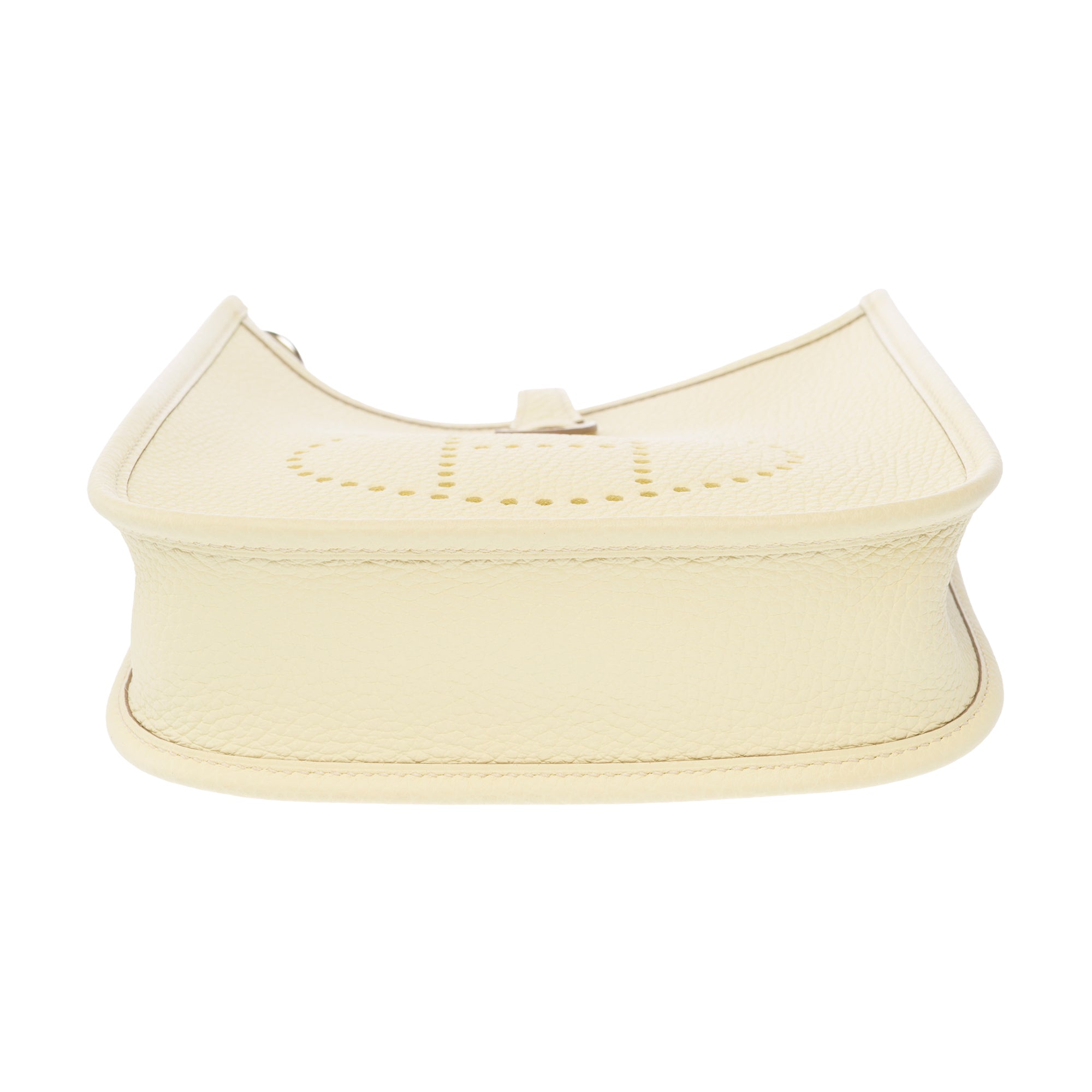Sac HERMES Mini Evelyne en Cuir Jaune - 103473