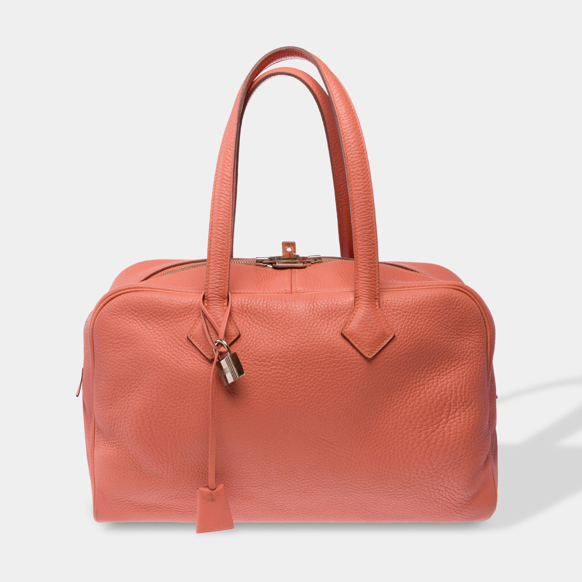 Sac HERMES Victoria en Cuir Rose - 103481