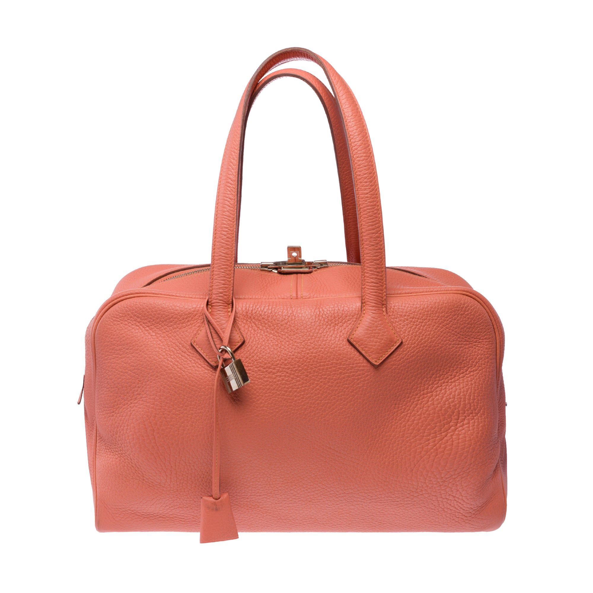 Sac HERMES Victoria en Cuir Rose - 103481