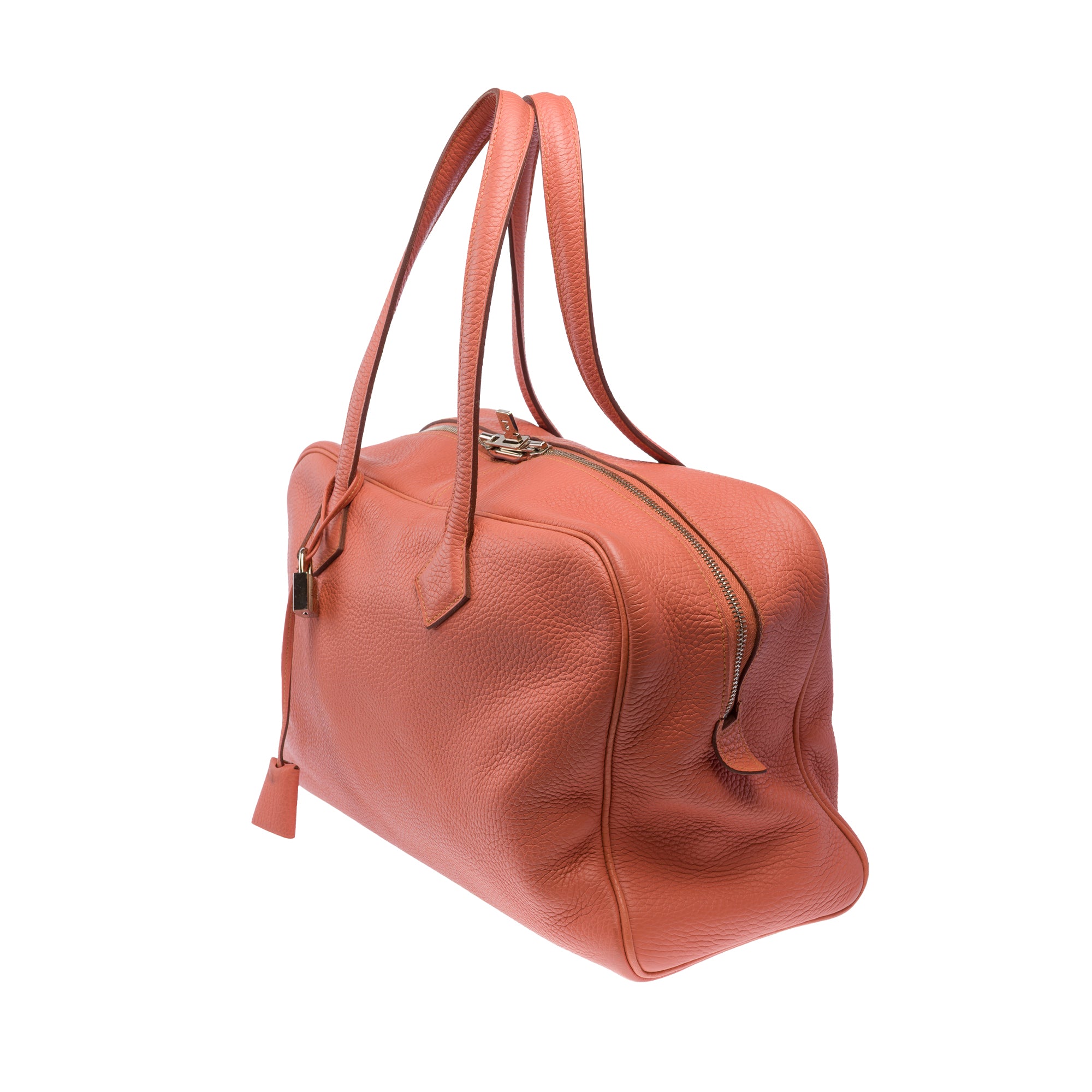 Sac HERMES Victoria en Cuir Rose - 103481