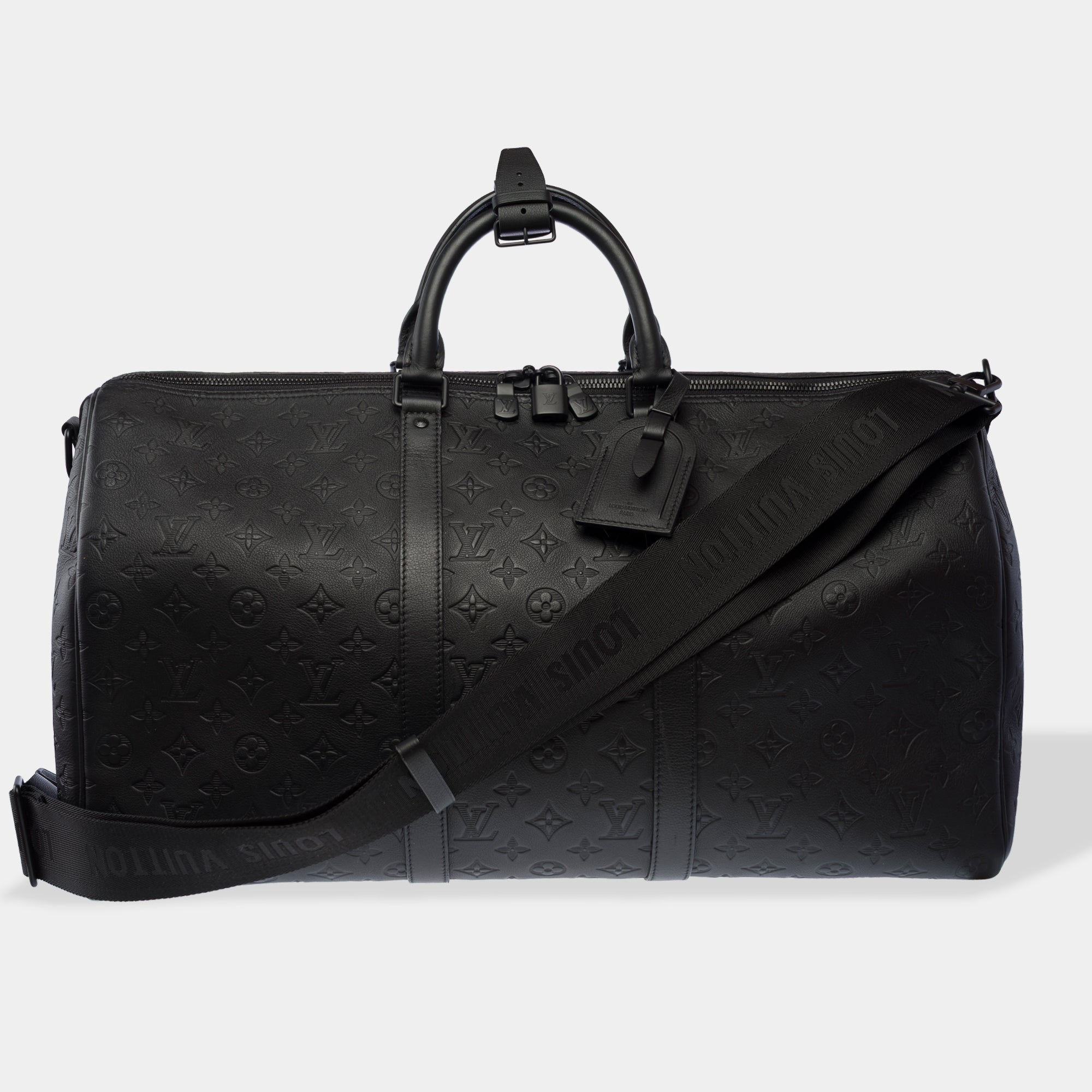 Sac LOUIS VUITTON Keepall en Cuir Noir - 103482